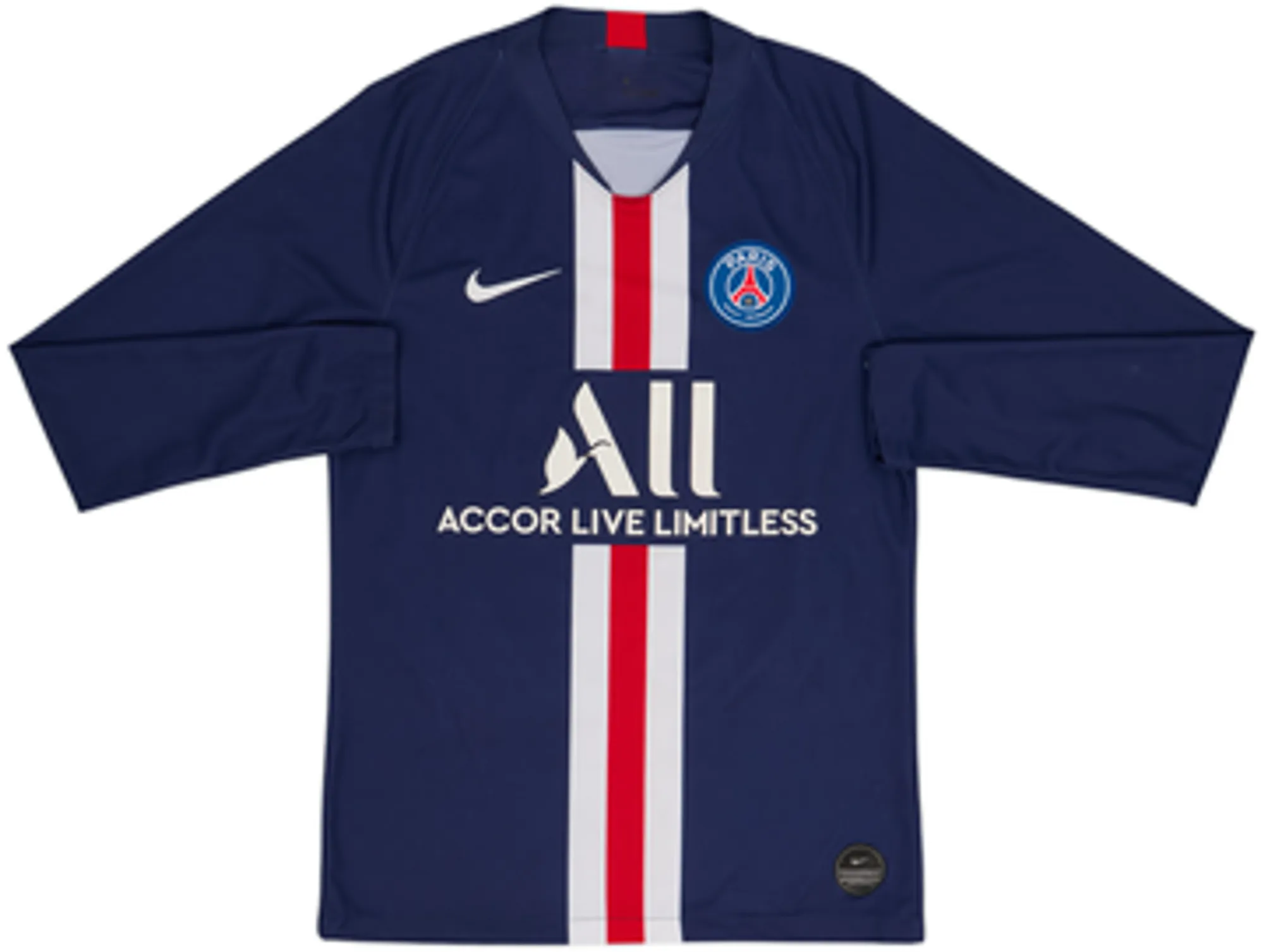 2019-20 Paris Saint-Germain Home L/S Shirt Neymar Jr #10 - 6/10 - (S)