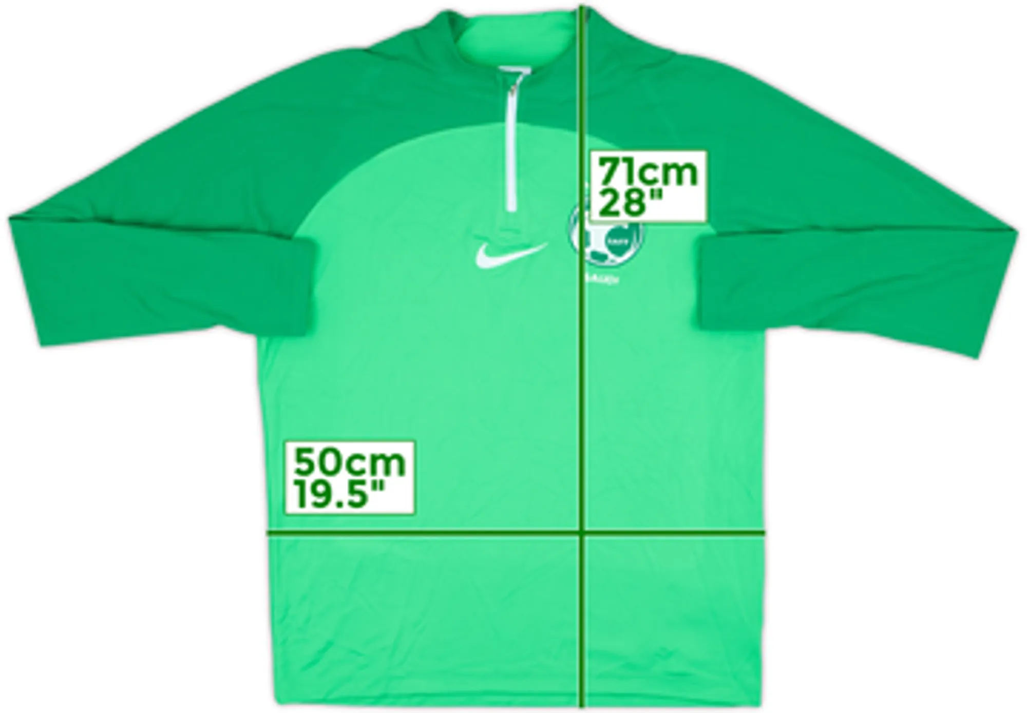 2022-23 Saudi Arabia Nike 1/4 Zip Training Top - 8/10 - (M)