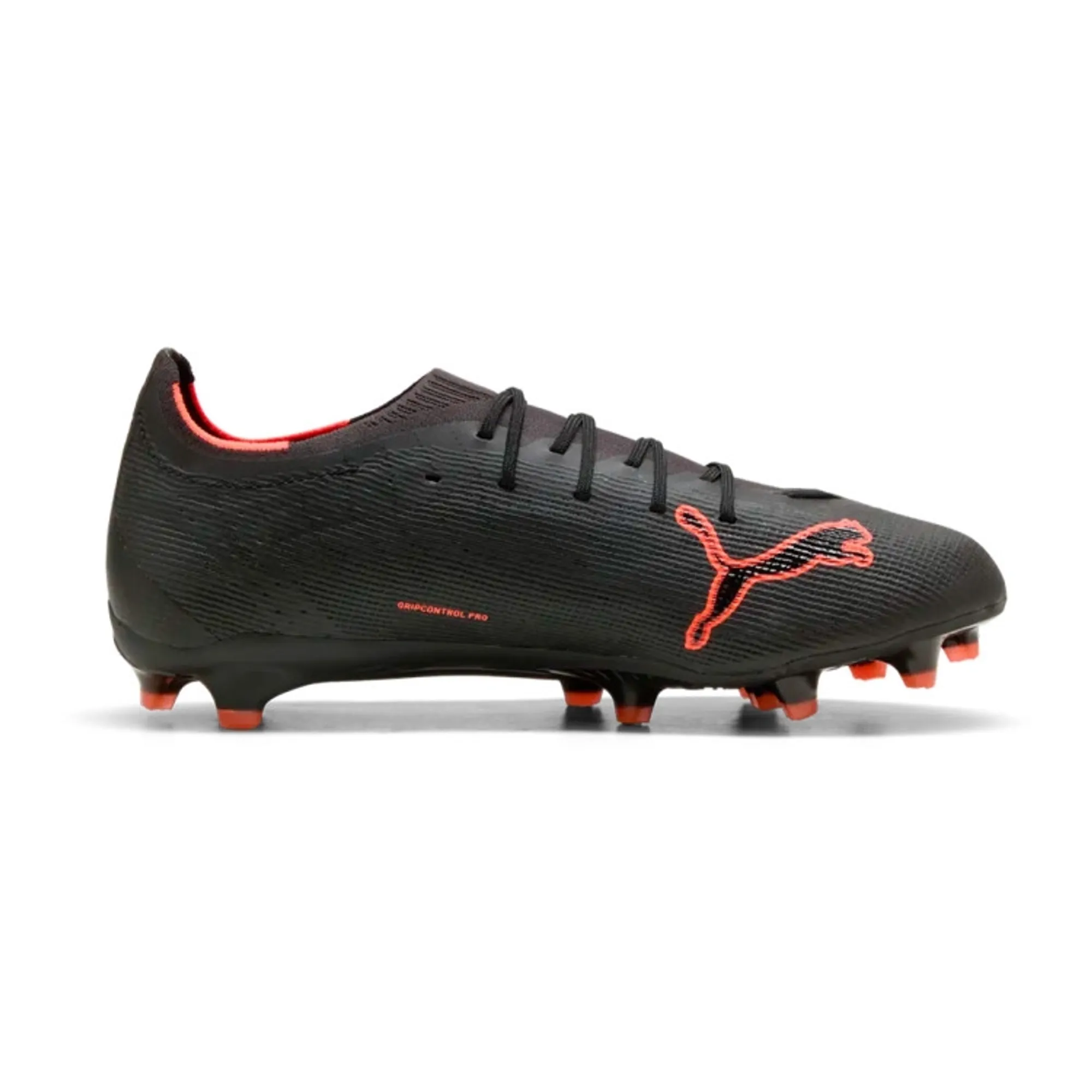PUMA Ultra 6 Pro FG Football Boots Unisex, Black/Red, size 10