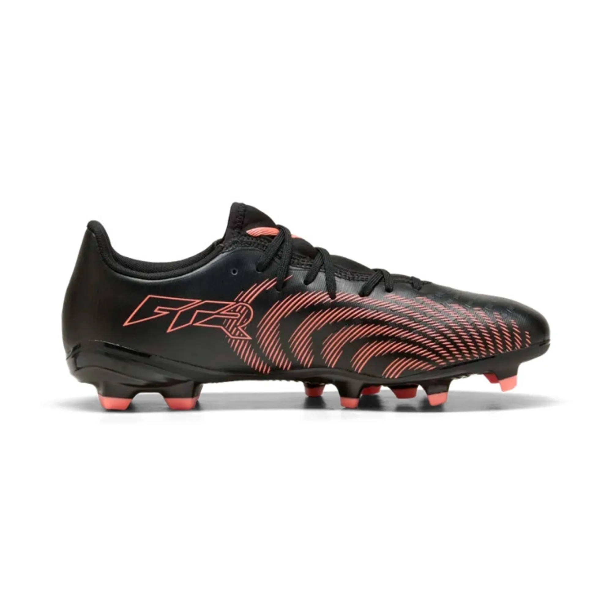 PUMA Future 9 Play FG/AG Football Boots Unisex, Black/Glowing Red/Strongray, size 10