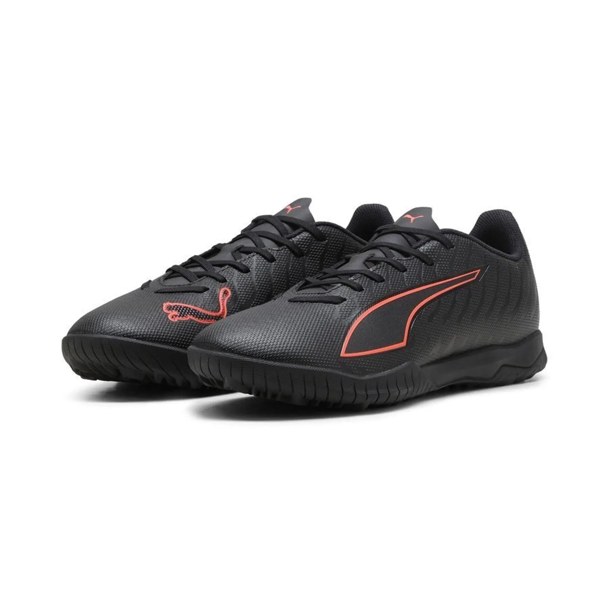 PUMA Ultra 6 Play TT Football Boots Unisex, Black/Red, size 10