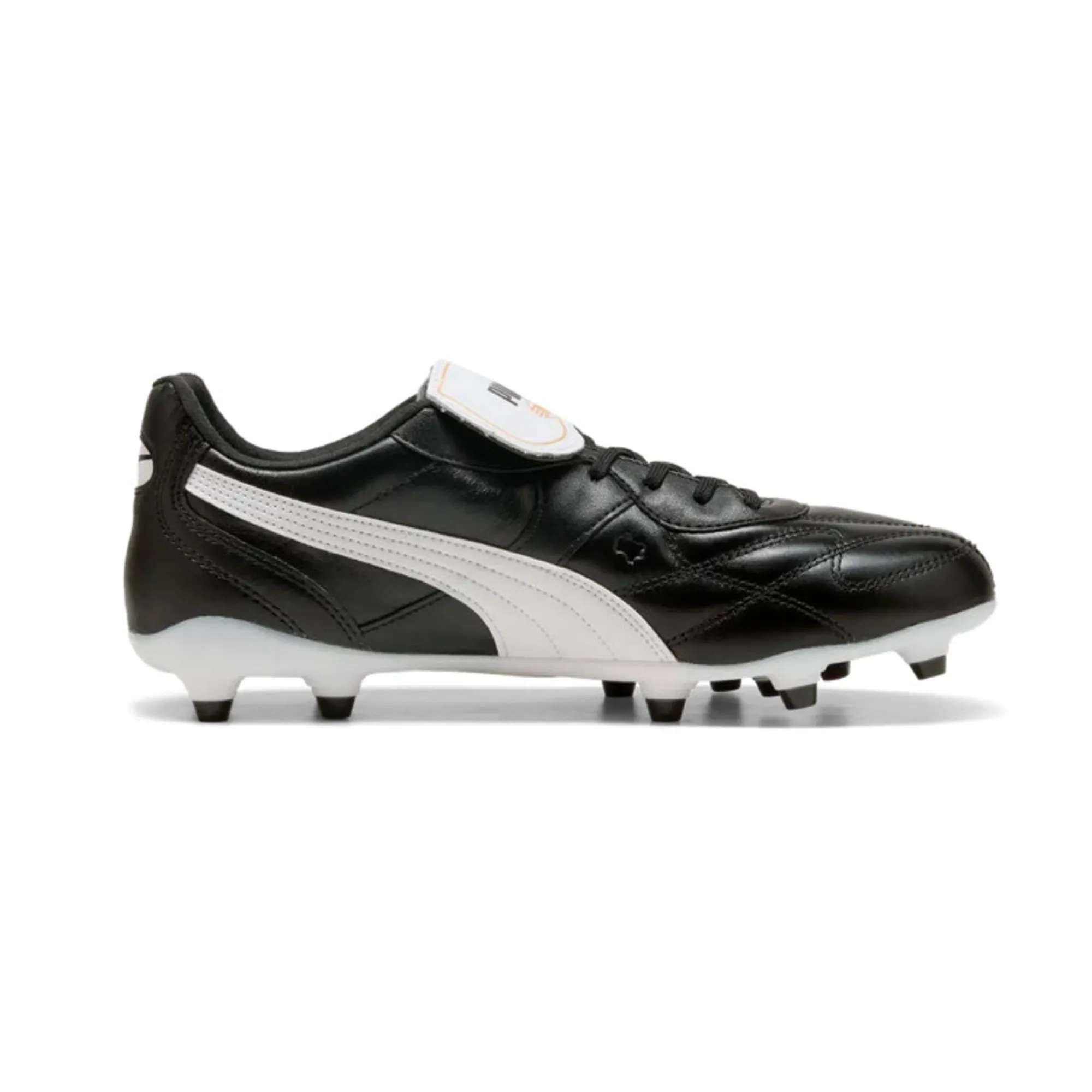 PUMA King Top FG/AG Football Boots Unisex, Black/White, size 10