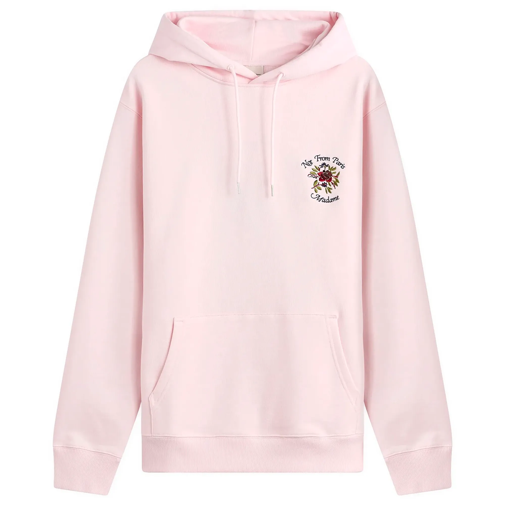 Drôle de Monsieur Men's Rose Slogan Hoodie Light Pink