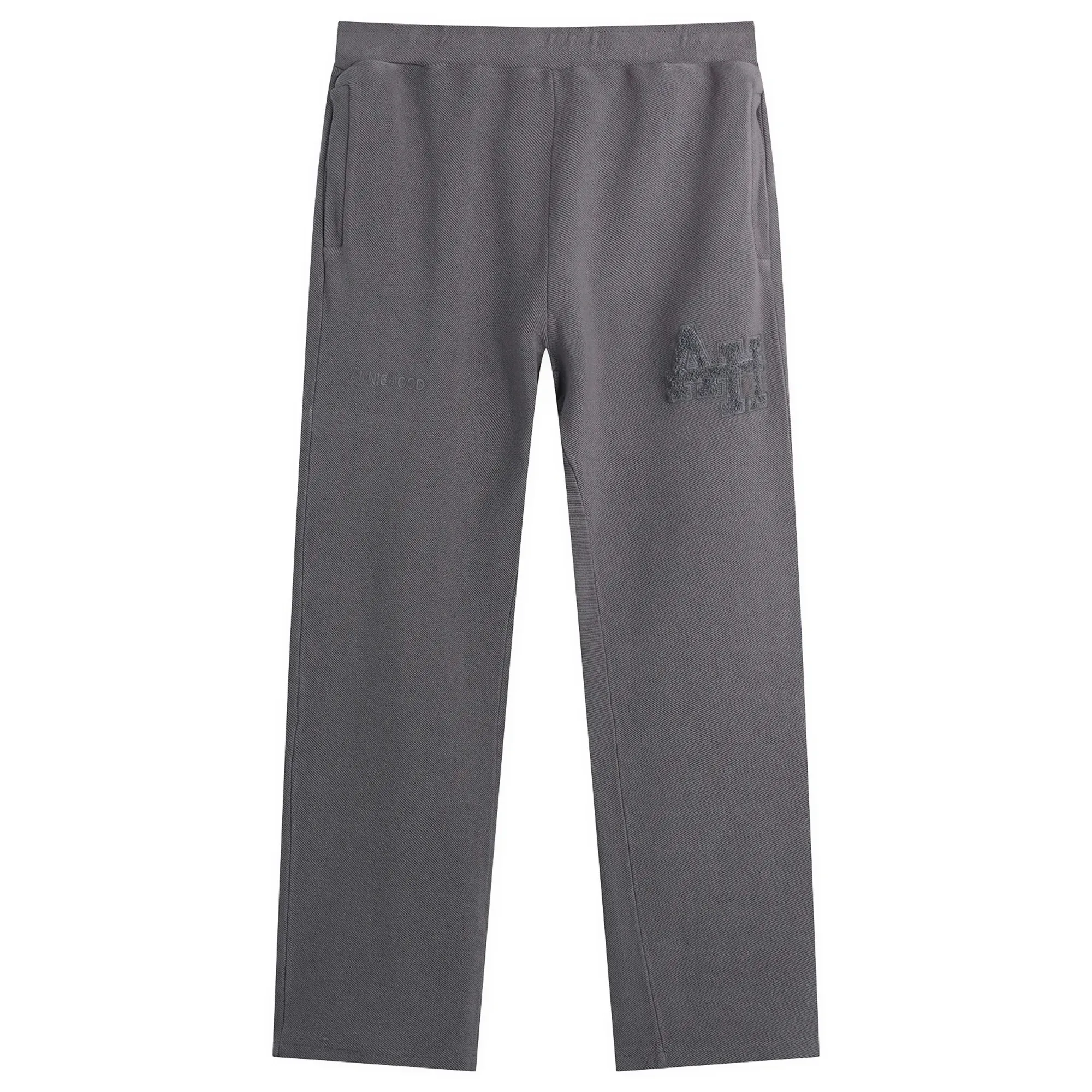 ANNIE HOOD Men's Inside Out College Straight Joggers Washed Black