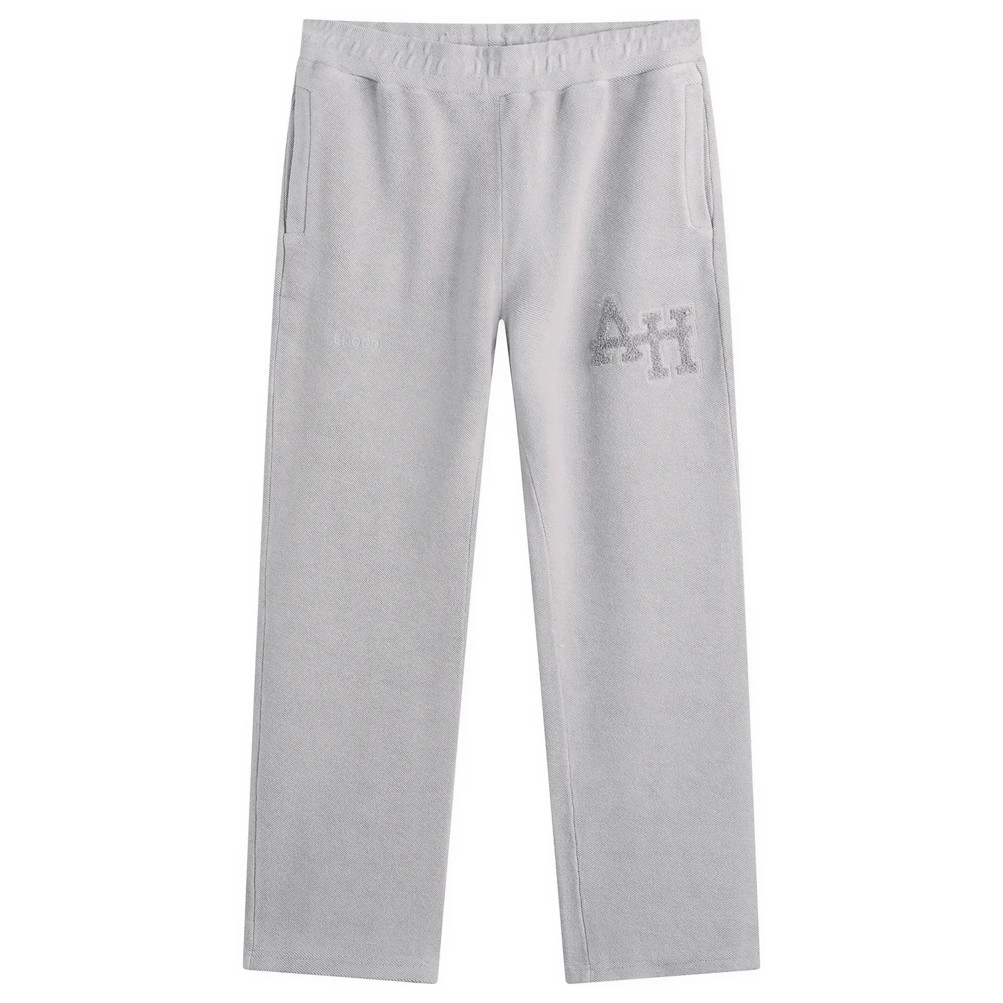 ANNIE HOOD Men's Inside Out College Straight Joggers Washed Grey