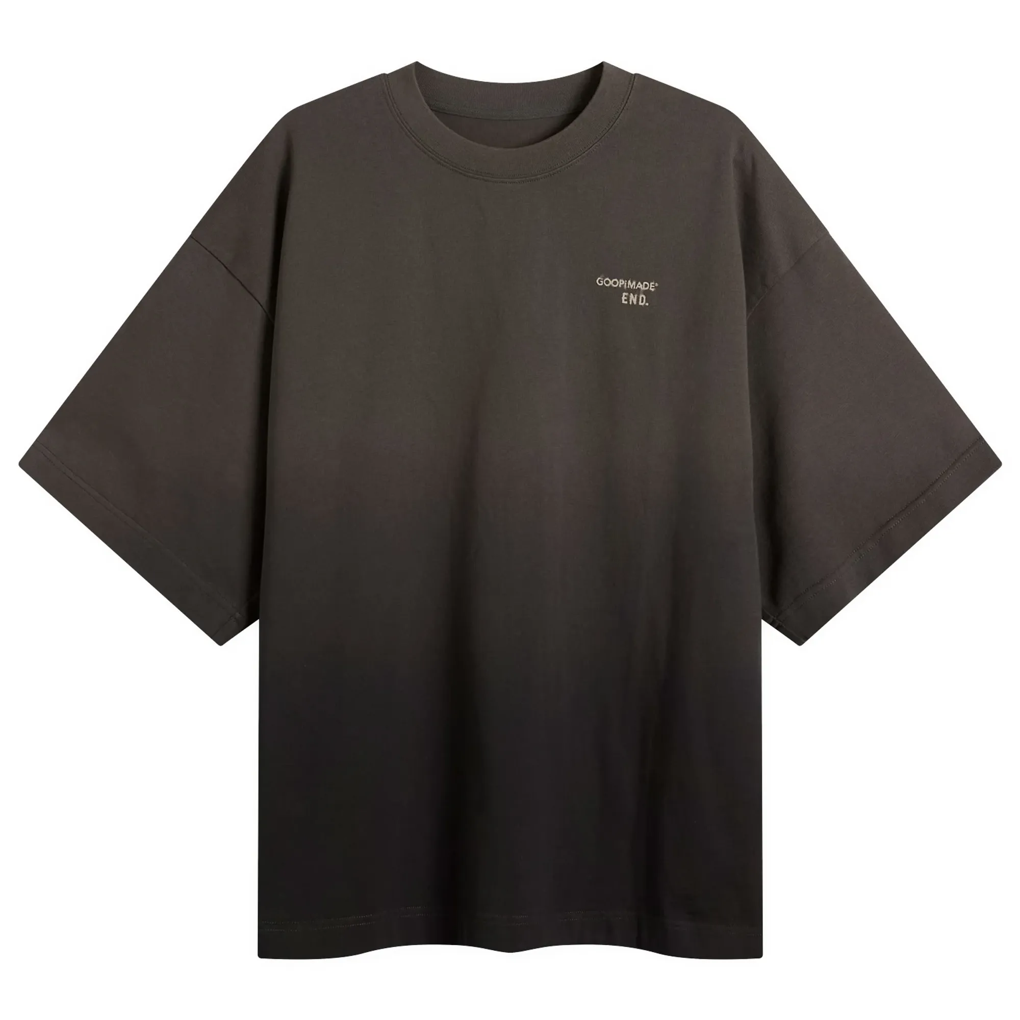 END. x GOOPiMADE Men's Sage T-Shirt Washed Black
