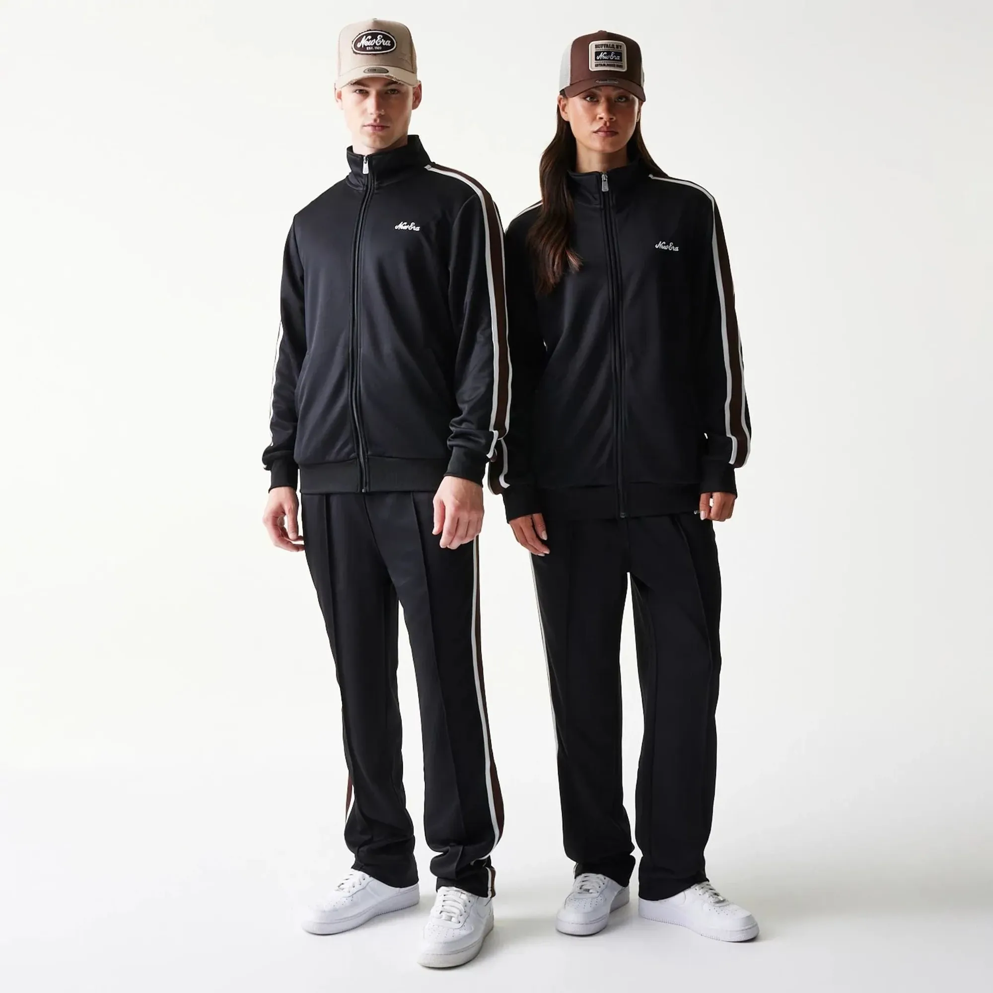 New Era Script Black Track Jacket adult unisex