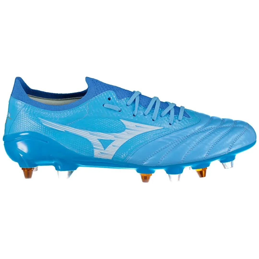Mizuno Morelia Neo IV Beta Elite Mix SG Celeste White Ultramarine
