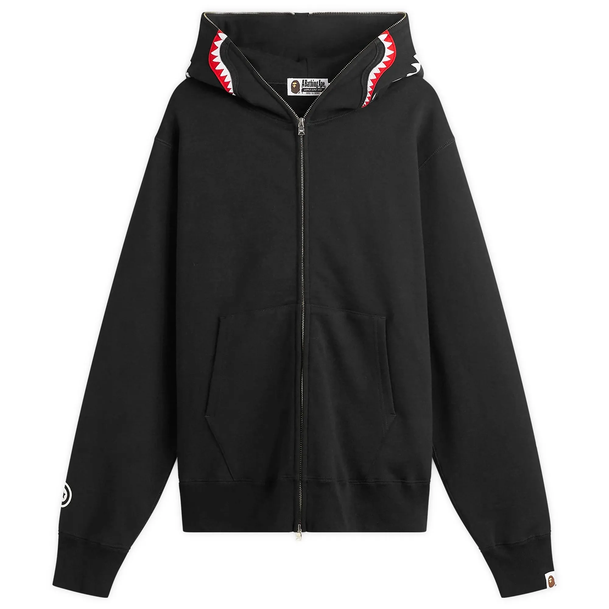 A Bathing Ape Men's Shark Zip Hoodie Black