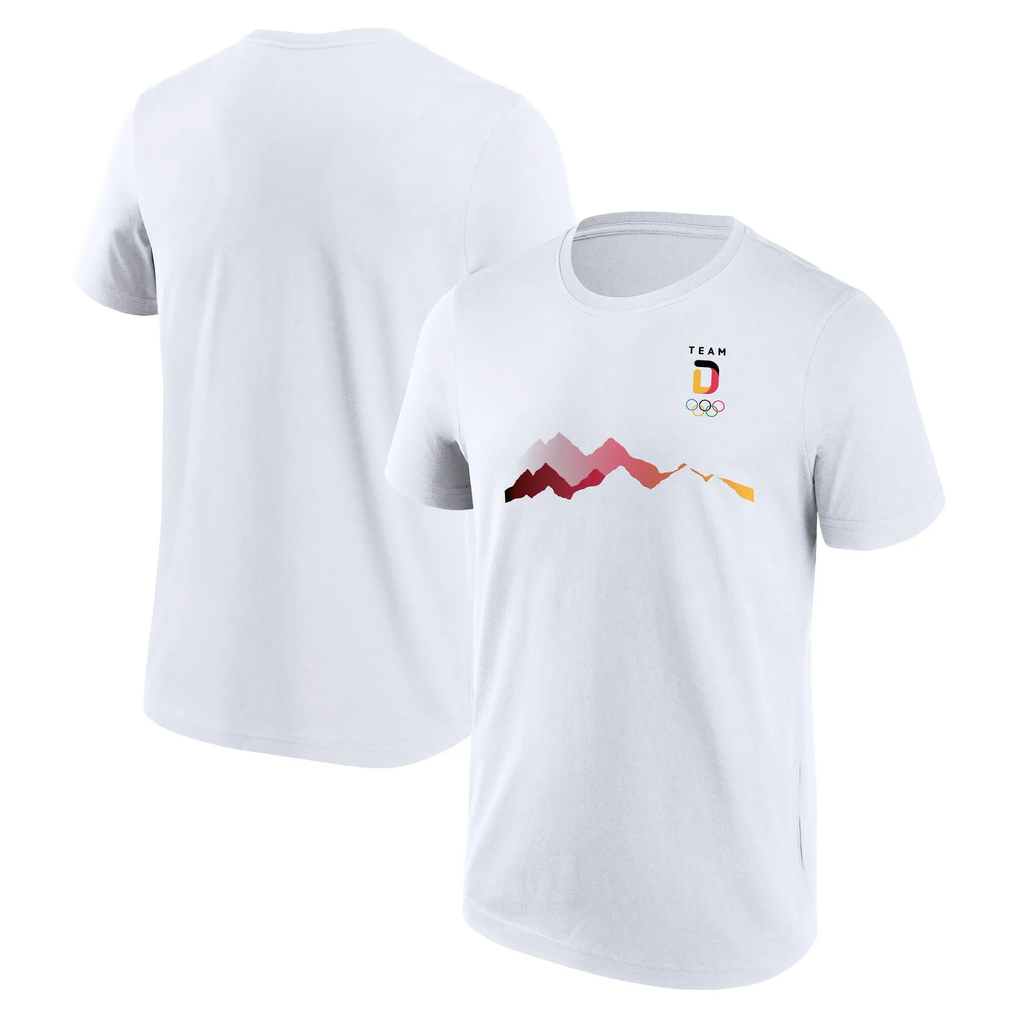 Team D Mountain Graphic T-Shirt - White