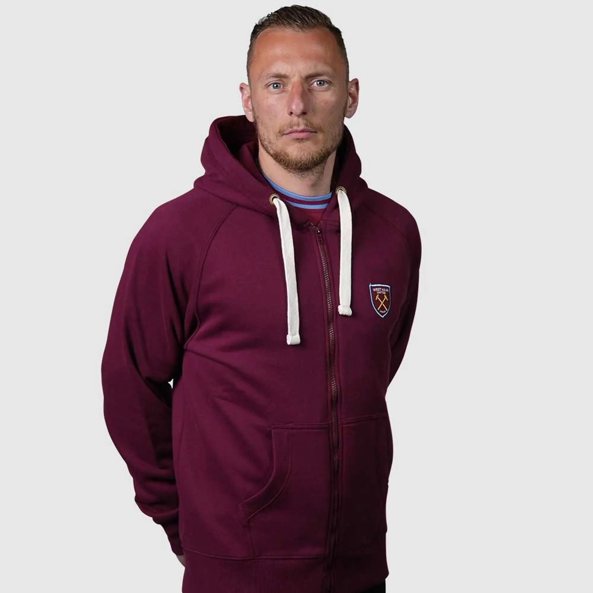 West Ham Adults Claret Full Zip Hoody