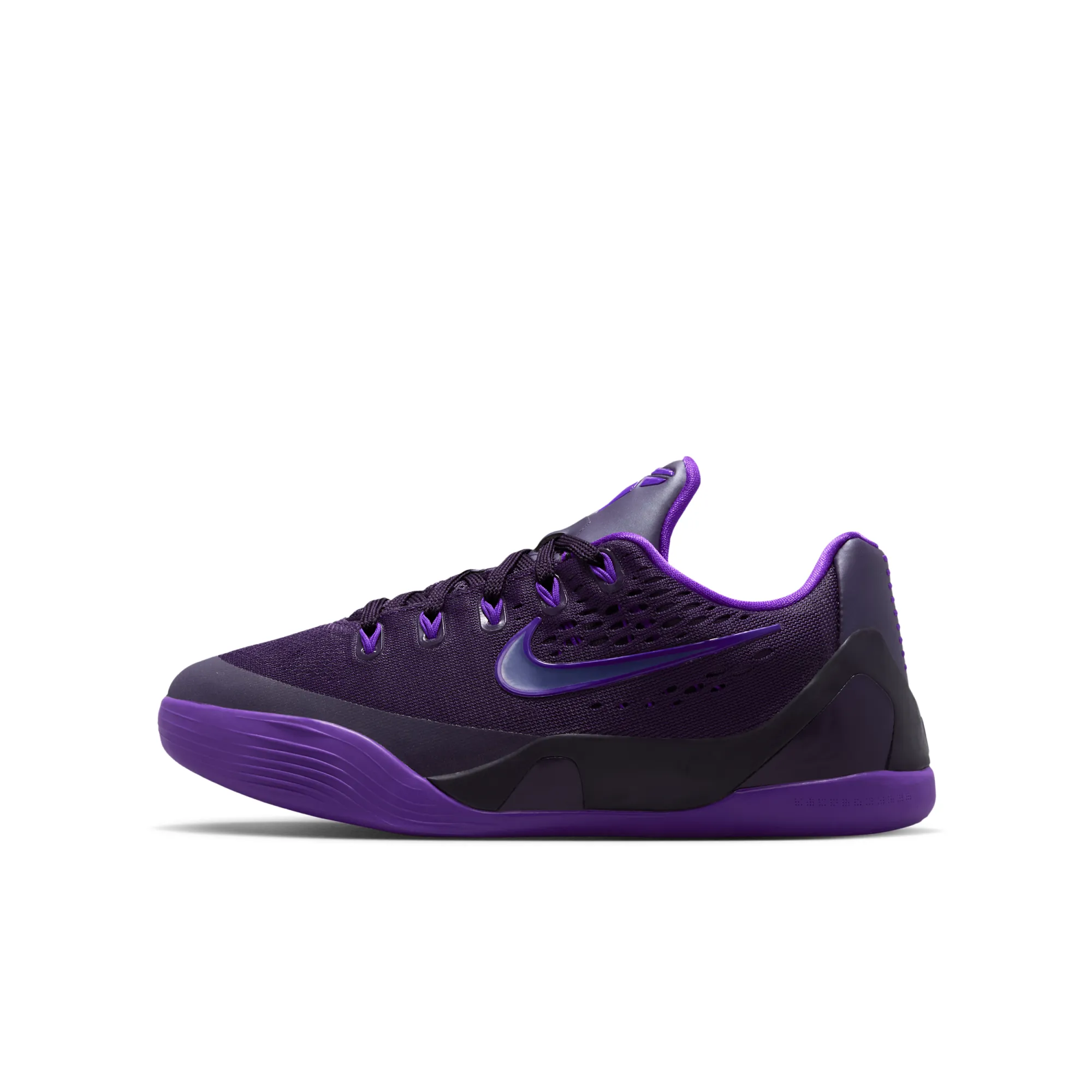 Nike Kobe IX Low EM 'Stitches' Older Kids' Basketball Shoes - Purple Dynasty