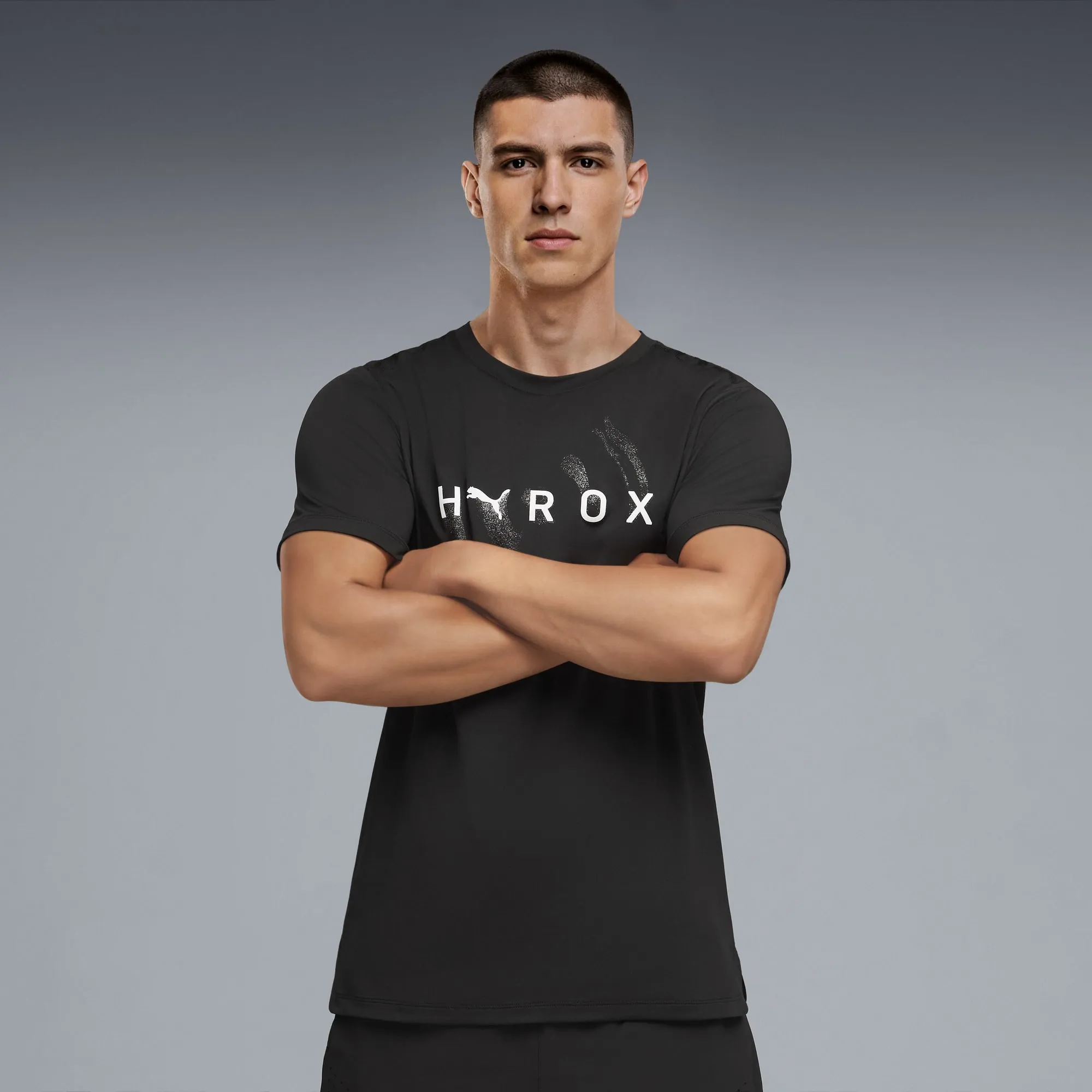 PUMA x HYROX Cloudspun Thermoadapt T-Shirt Men, Black, size Large