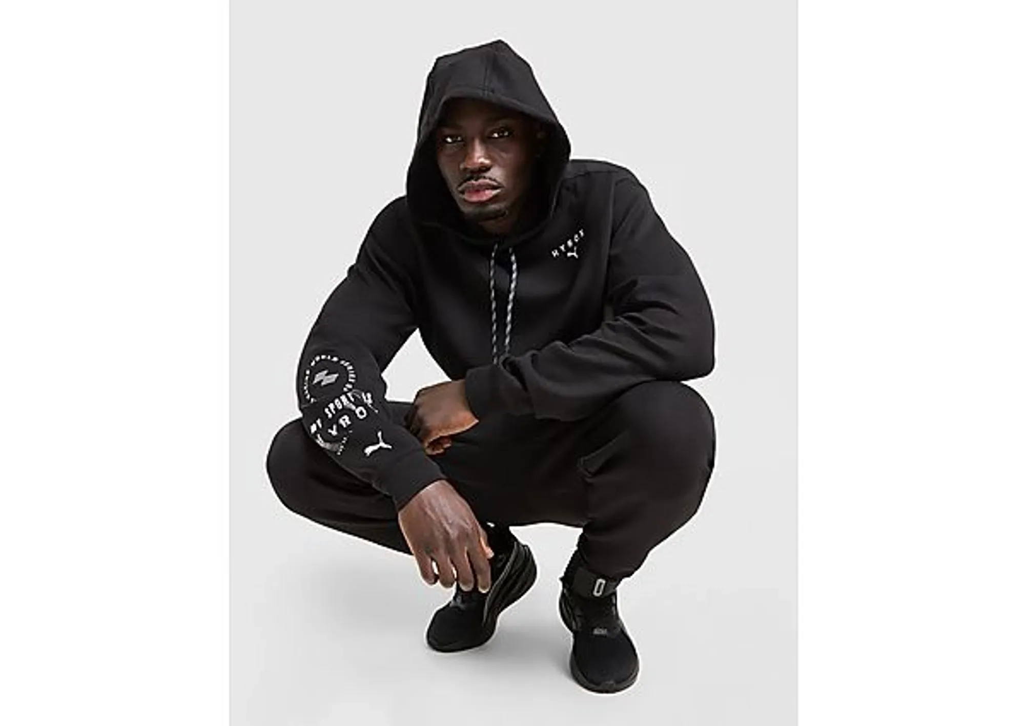 PUMA x HYROX Cloudspun Hoodie Men, Black, size 3XL