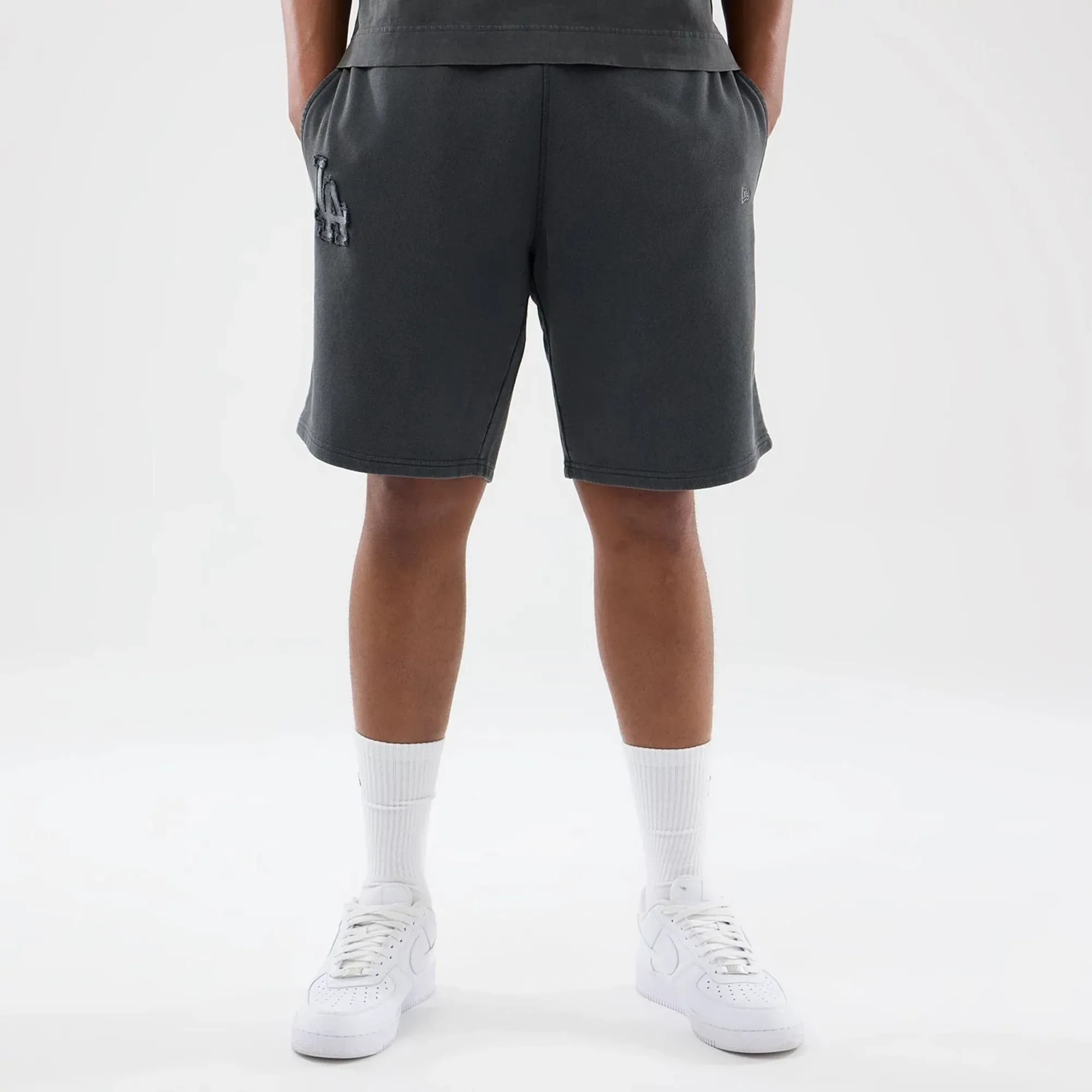 LA Dodgers MLB Washed Dark Grey Shorts New Era Cap adult unisex
