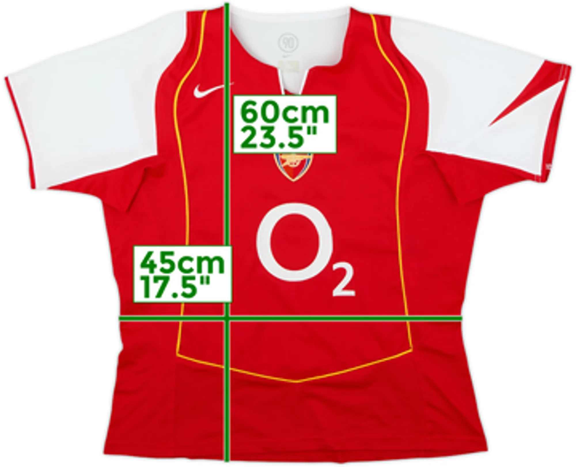 2004-05 Arsenal Home Shirt - 9/10 - (Women's L)