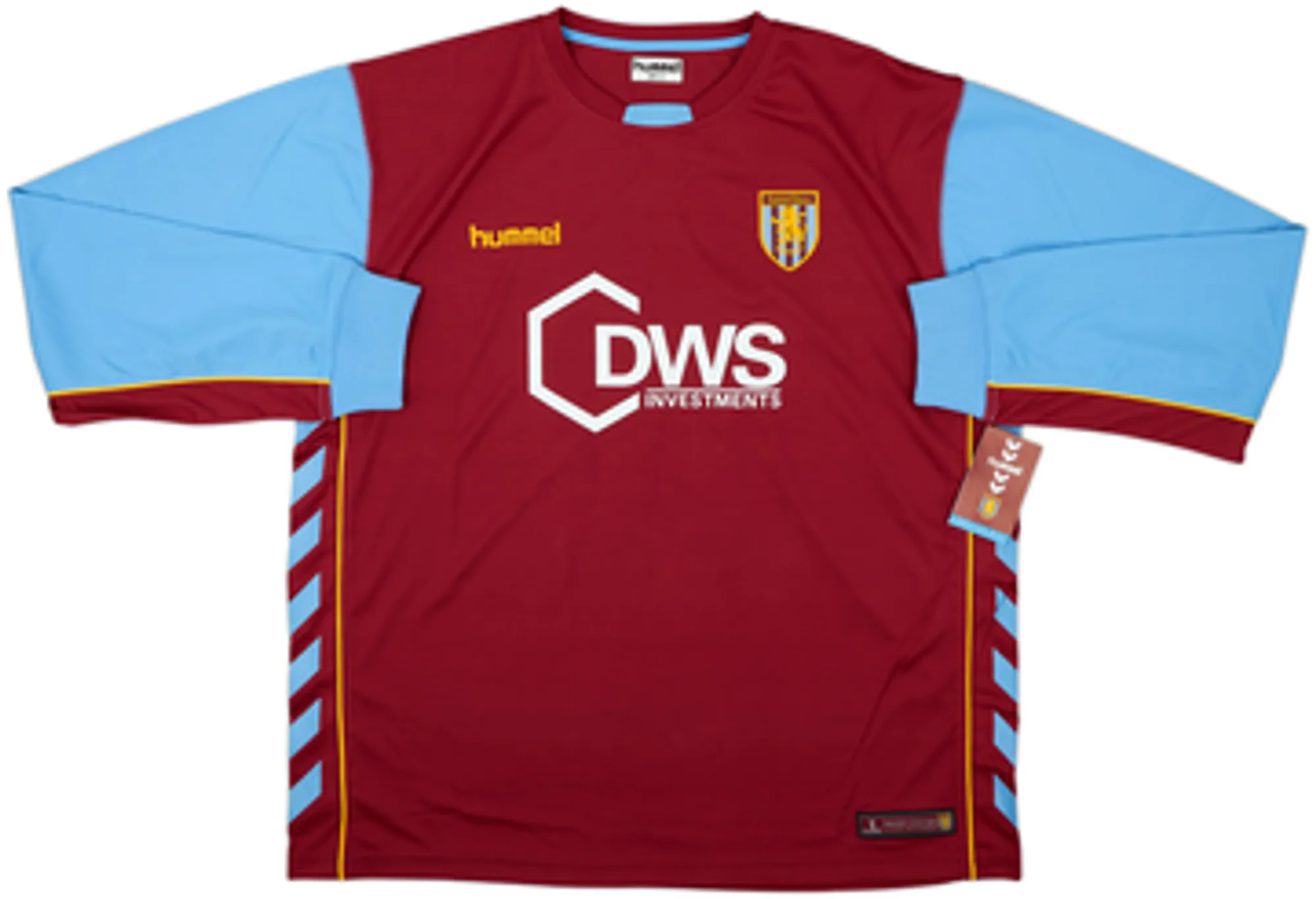 2005-06 Aston Villa Home L/S Shirt Baros #10 (XL)