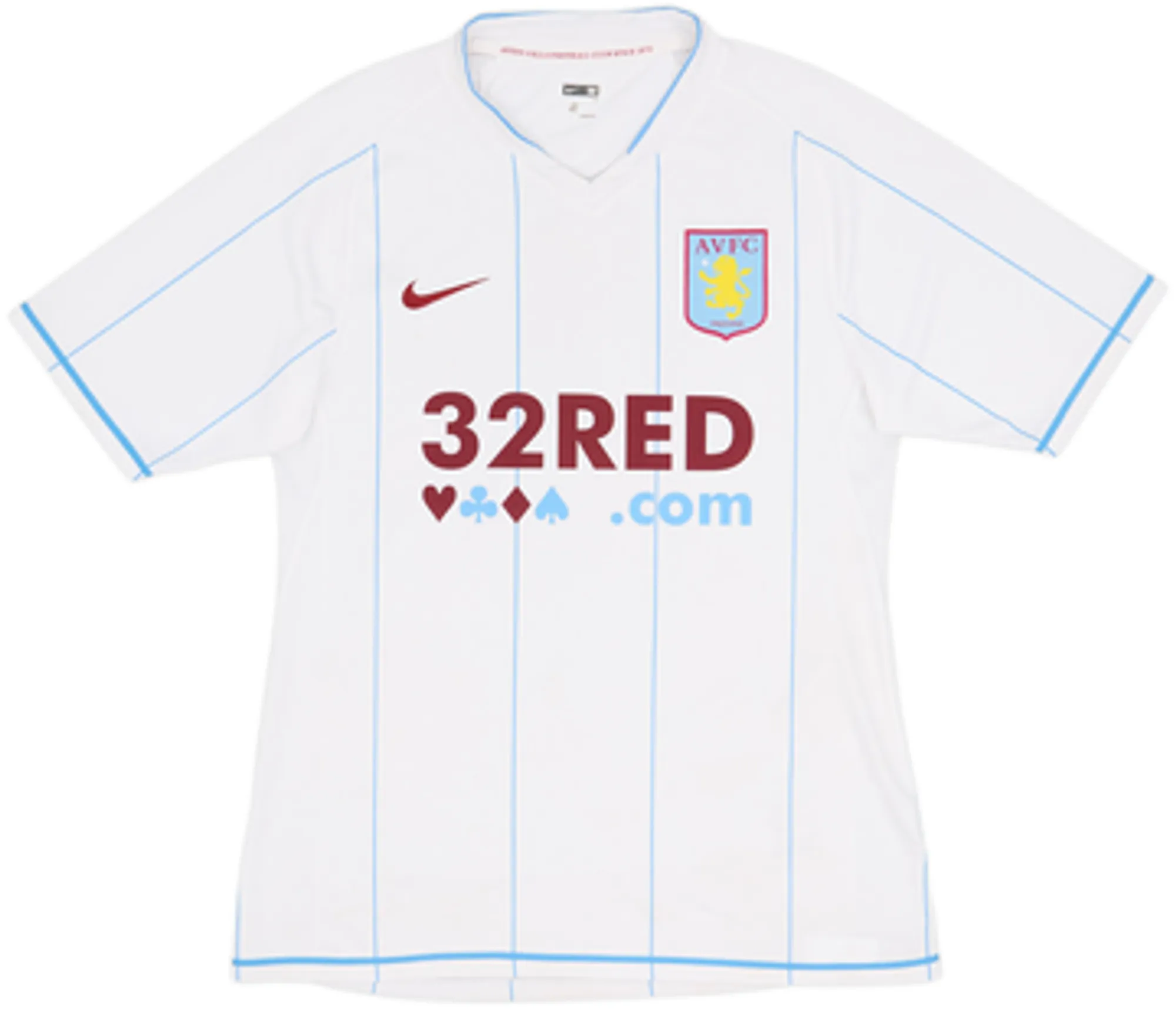 2007-08 Aston Villa Player Issue Away Shirt Carew #10 - 6/10 - (M)