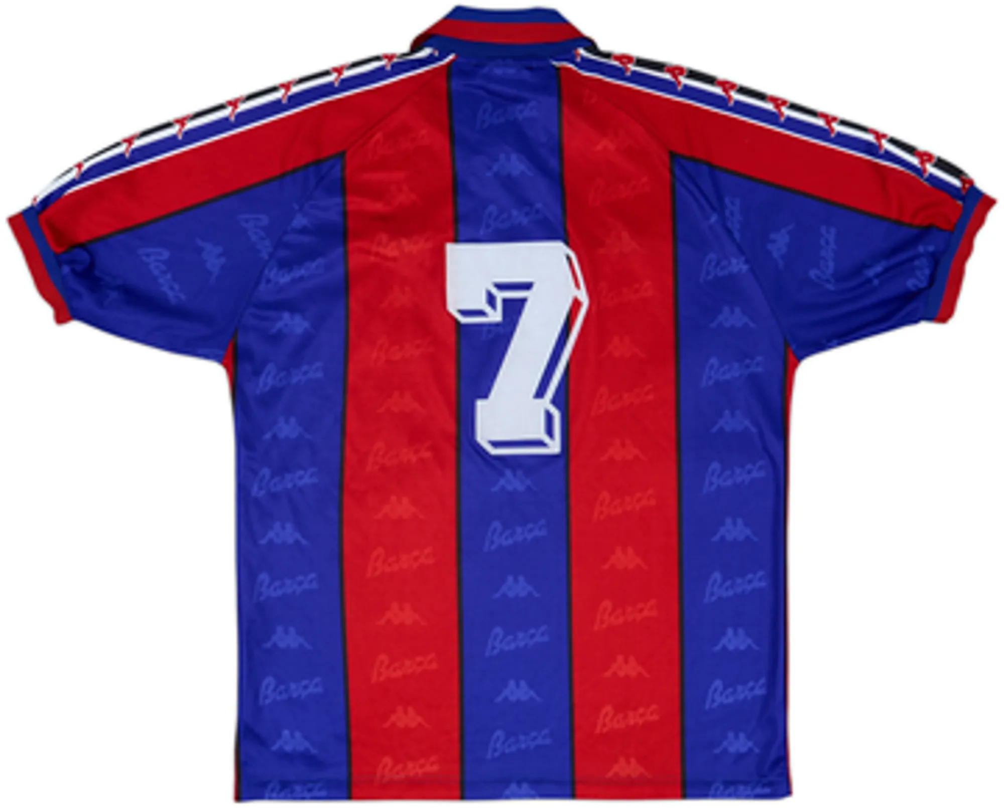 1995-97 Barcelona Home Shirt #7 - 8/10 - (XL)