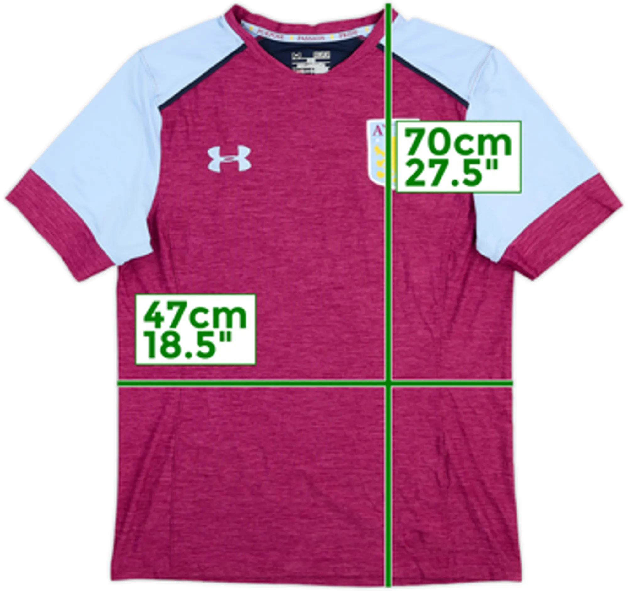 2016-17 Aston Villa Under Armour Training Shirt - 8/10 - (M)