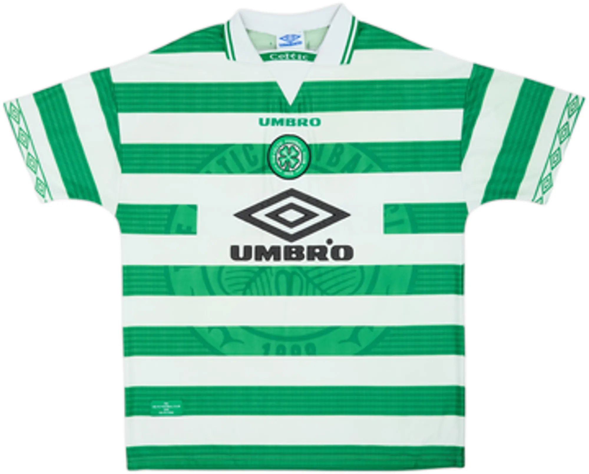 1997-99 Celtic Home Shirt Larsson #7 - 6/10 - (L)
