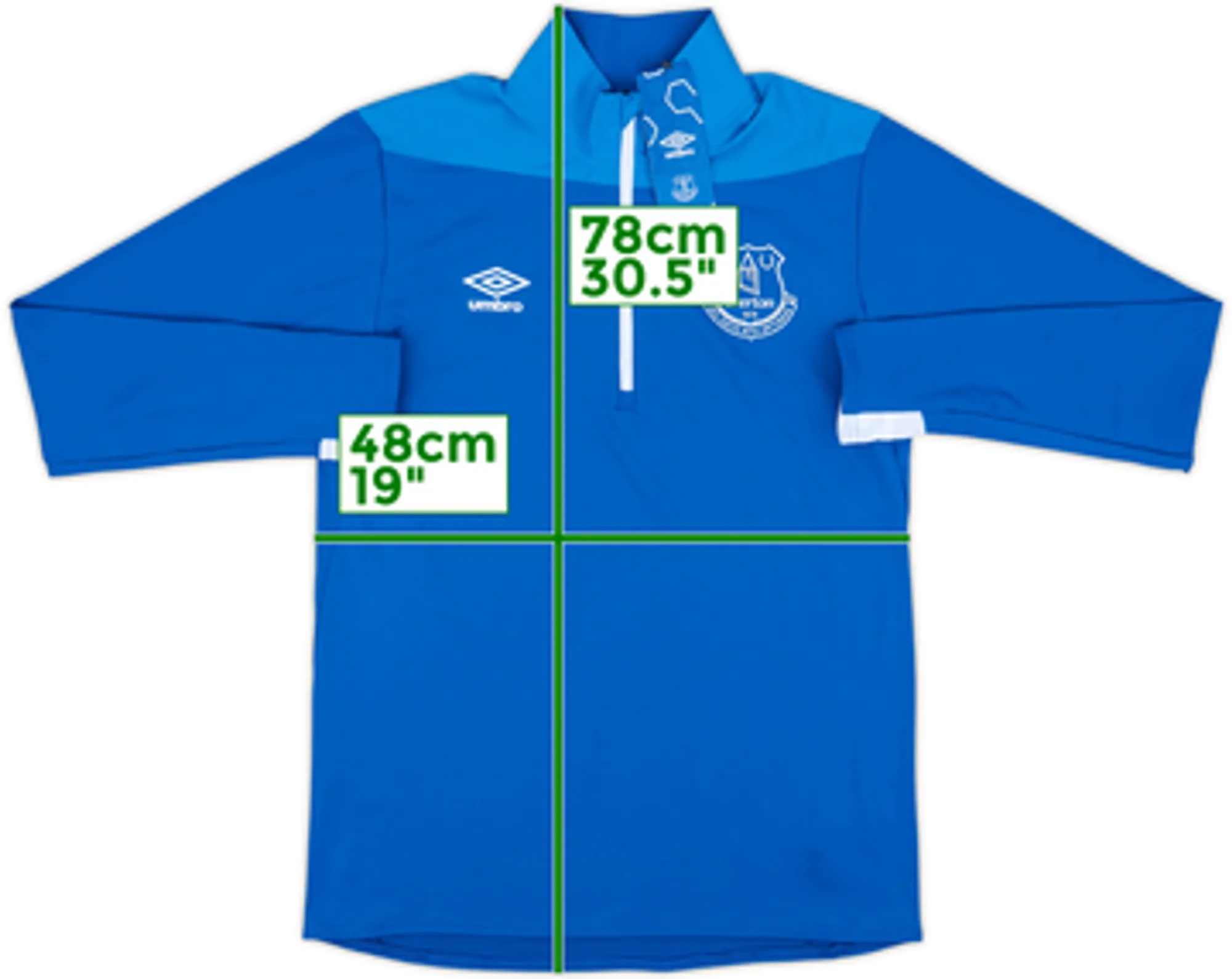 2019-20 Everton Umbro 1/4 Zip Drill Top (M)