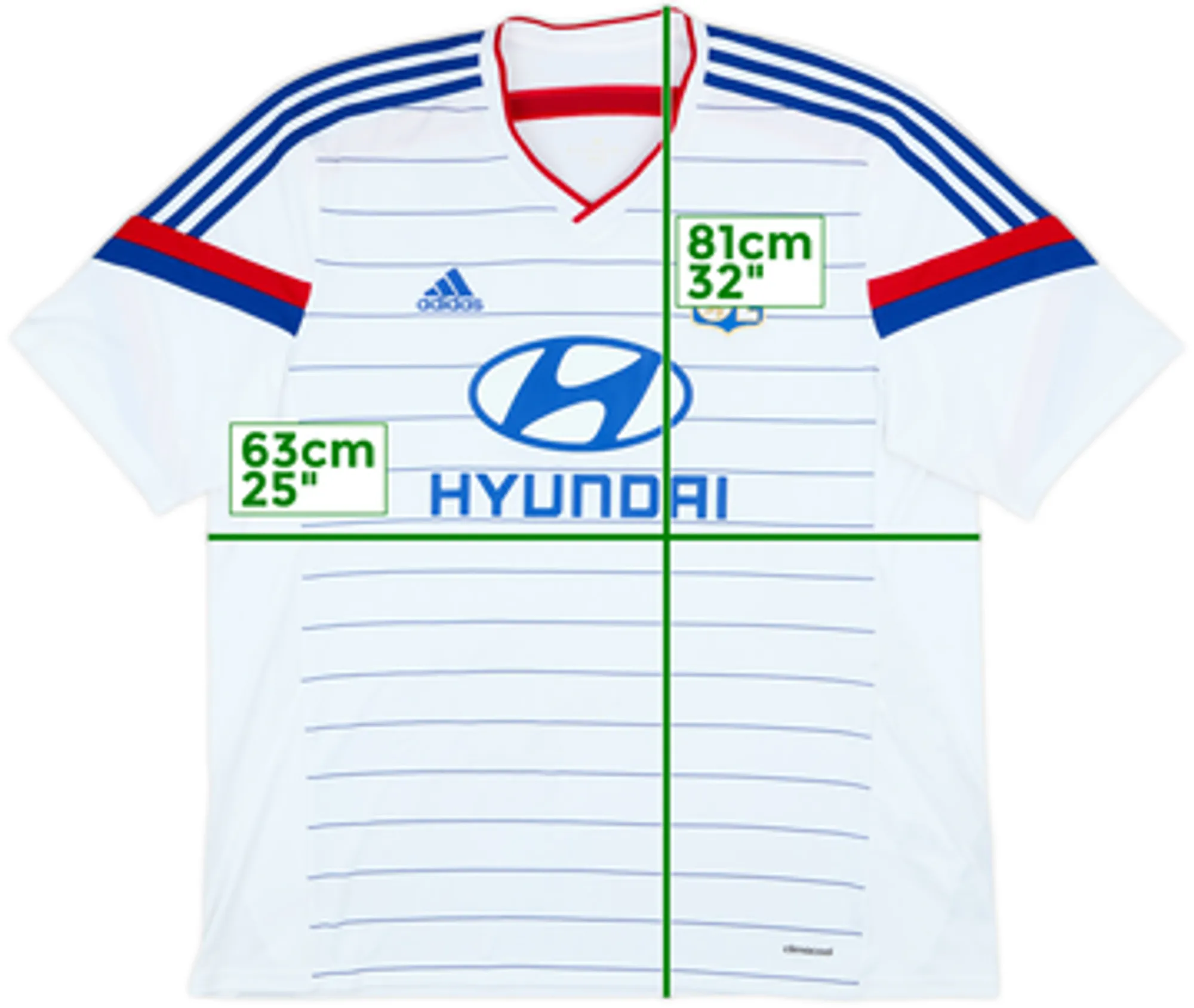 2014-15 Lyon Home Shirt - 7/10 - (XXL)