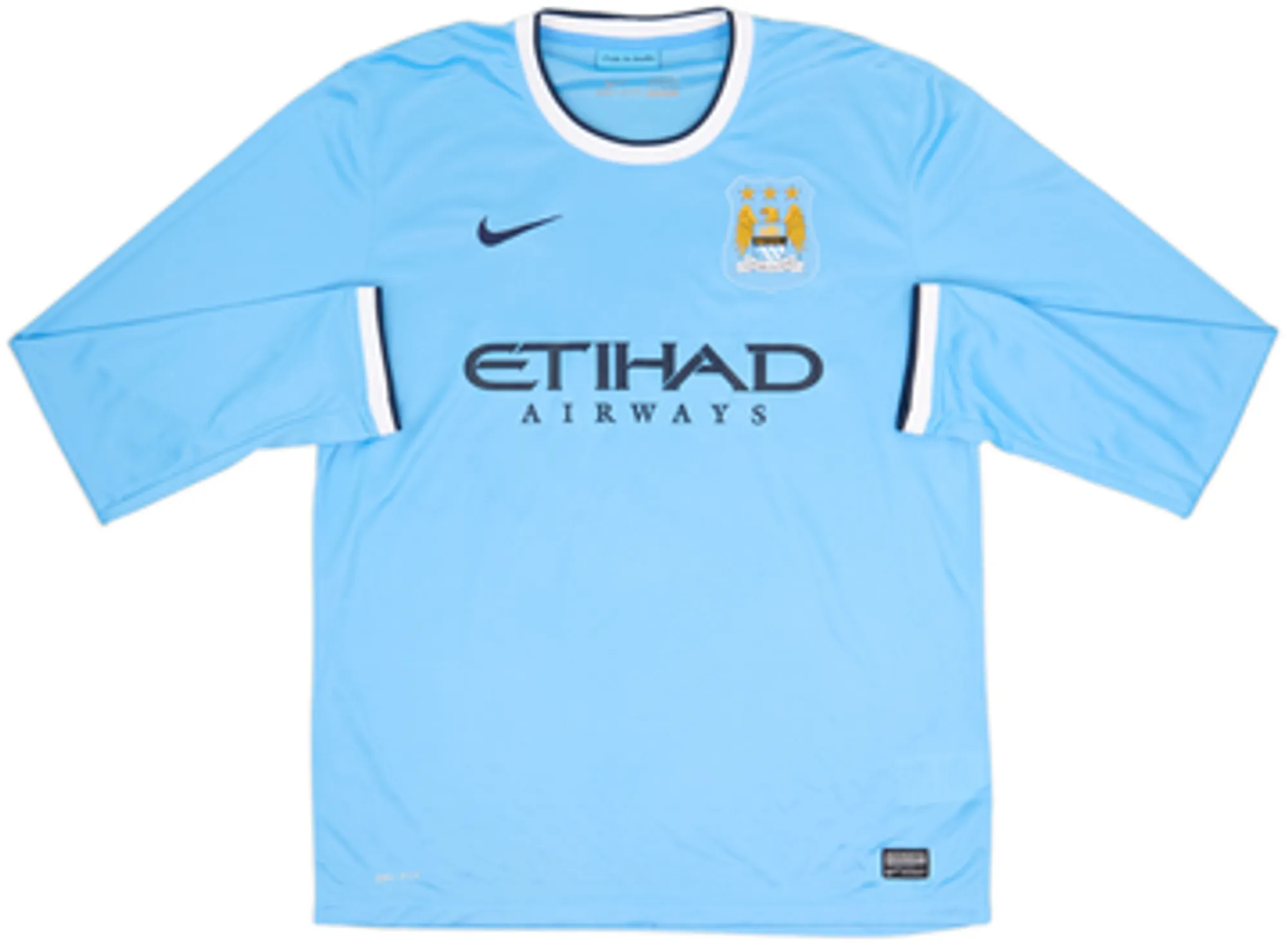 2013-14 Manchester City Home L/S Shirt Toure Yaya #42 - 8/10 - (S)