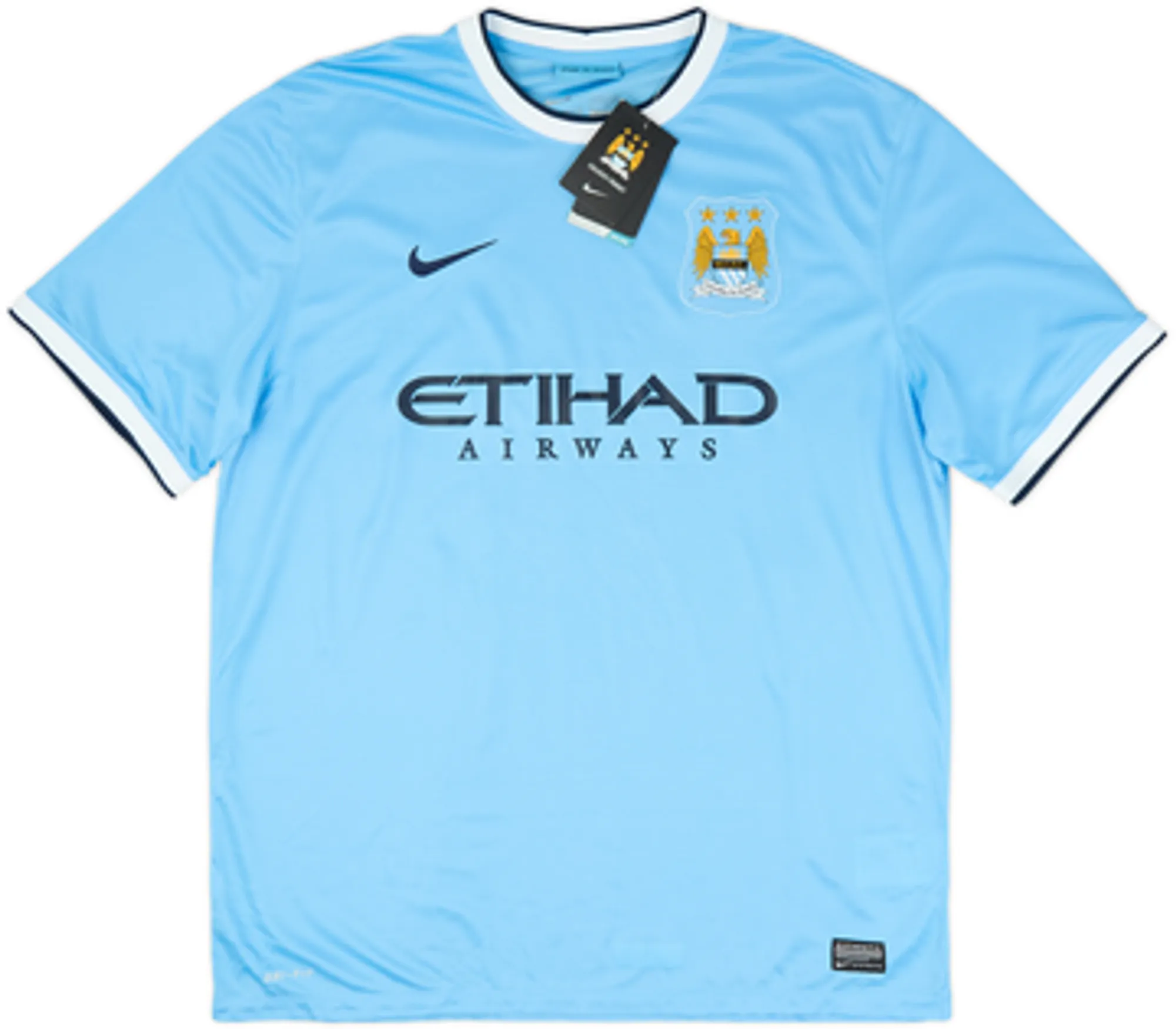 2013-14 Manchester City Home Shirt Kun Aguero #16 (XL)