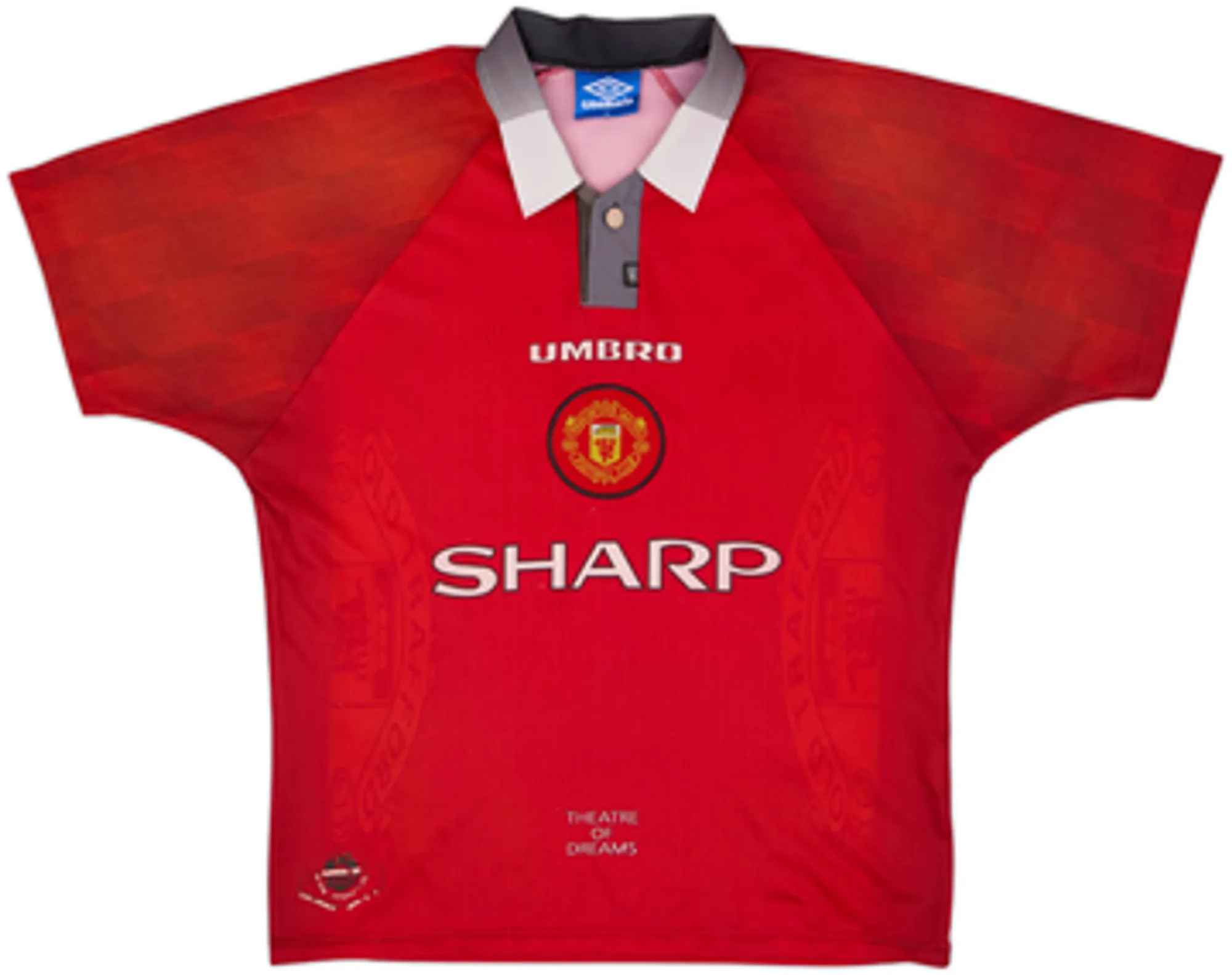 1996-98 Manchester United Home Shirt Beckham #10 - 5/10 - (M)