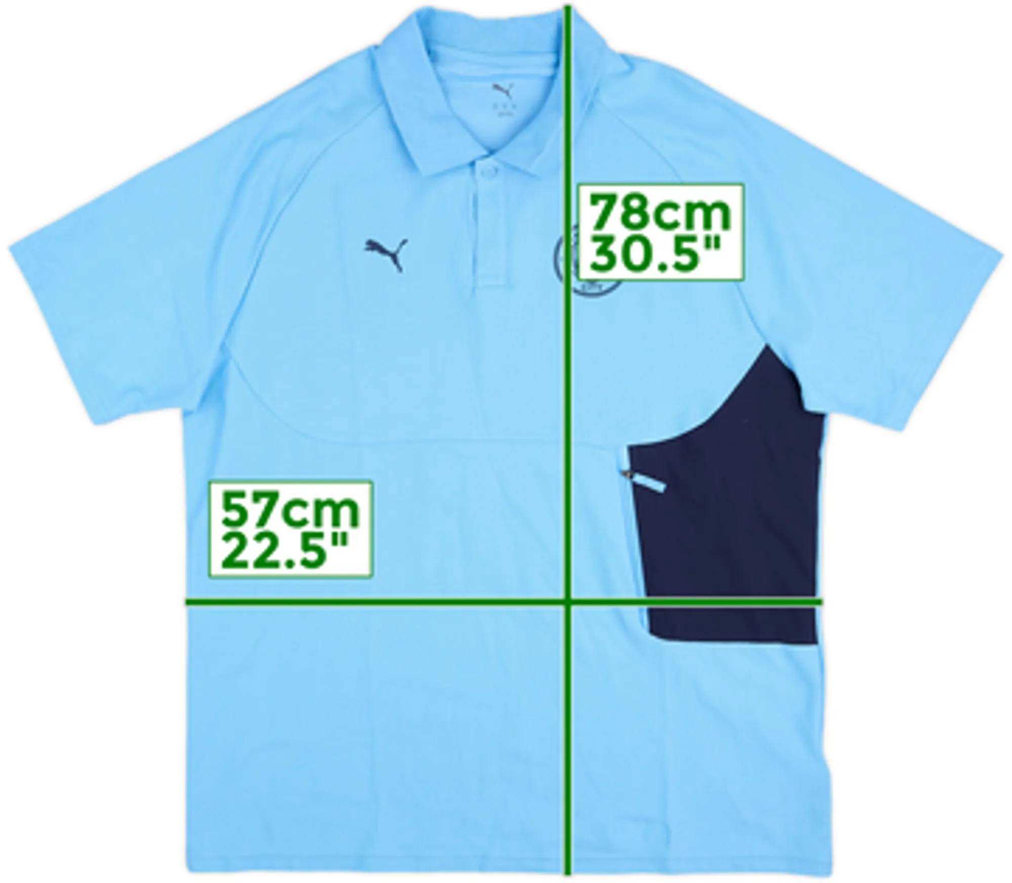 2024-25 Manchester City Puma Polo Shirt - 8/10 - (XL)
