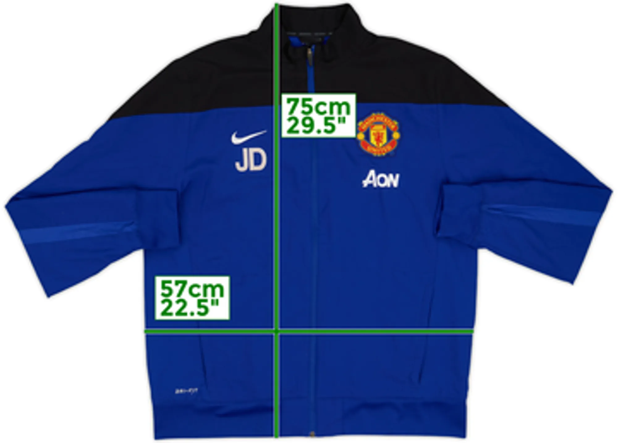 2013-14 Manchester United Staff Issue Nike Track Jacket JD - 8/10 - (XL)