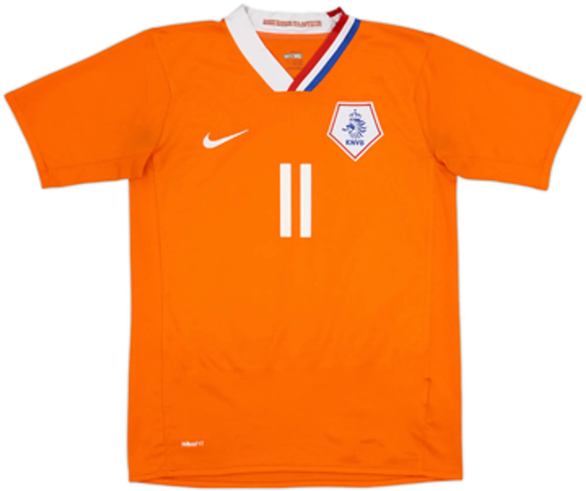 2008-10 Netherlands Home Shirt Robben #11 - 7/10 - (M)