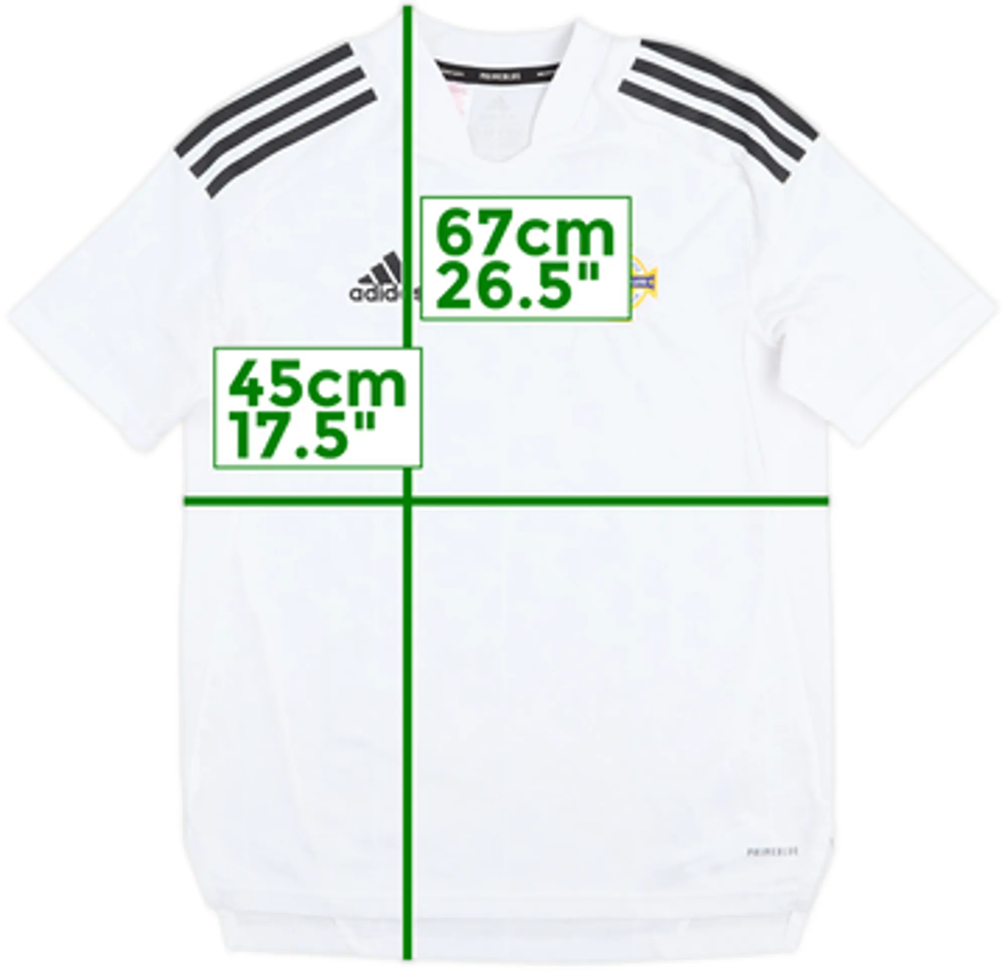 2020-21 Northern Ireland adidas Training Shirt - 8/10 - (L.Boys)