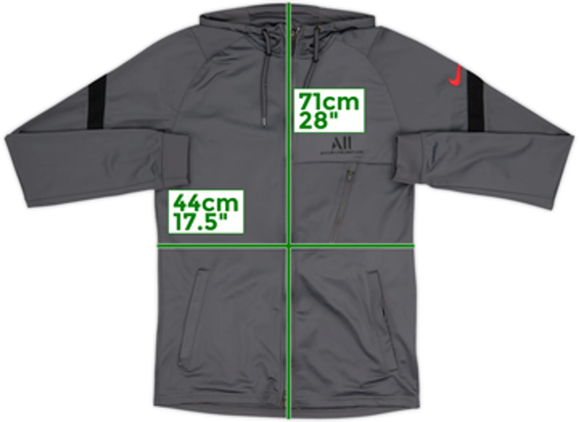 2021-22 Paris Saint-Germain Nike Hooded Track Jacket - 6/10 - (S)