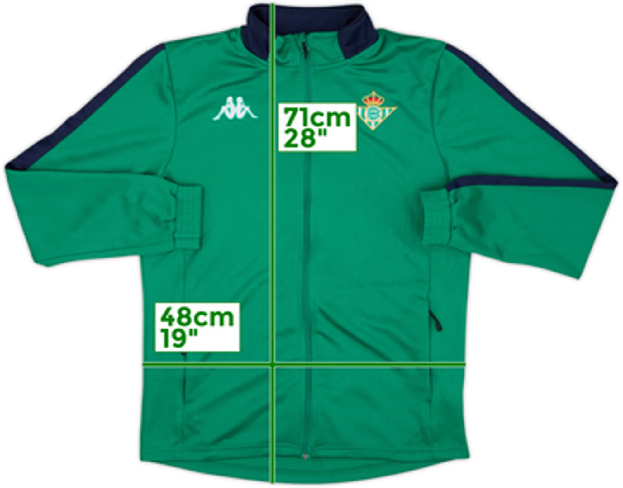 2018-19 Real Betis Kappa Track Jacket - 8/10 - (M)