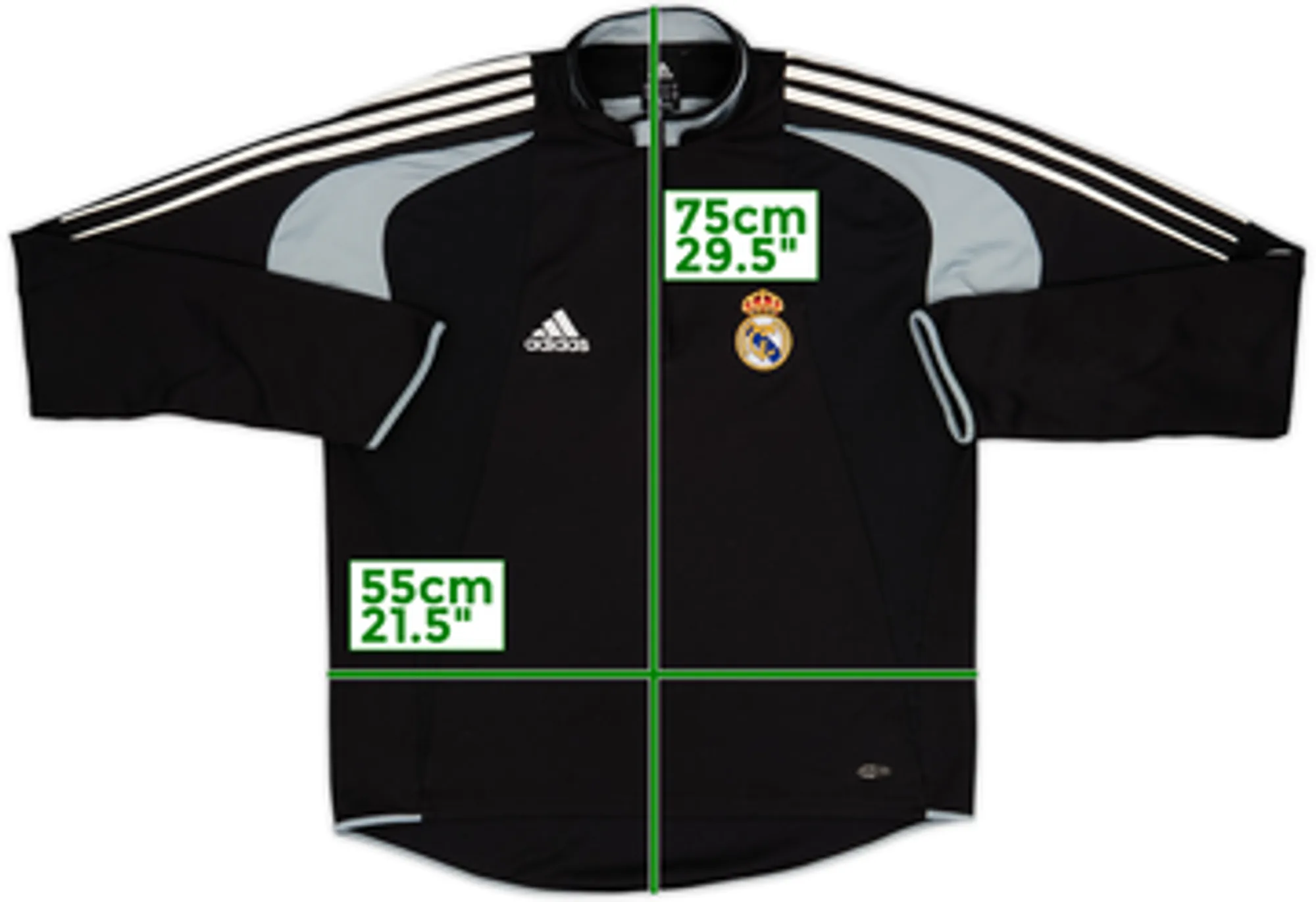 2004-05 Real Madrid adidas 1/4 Zip Drill Top - 8/10 - (L/XL)