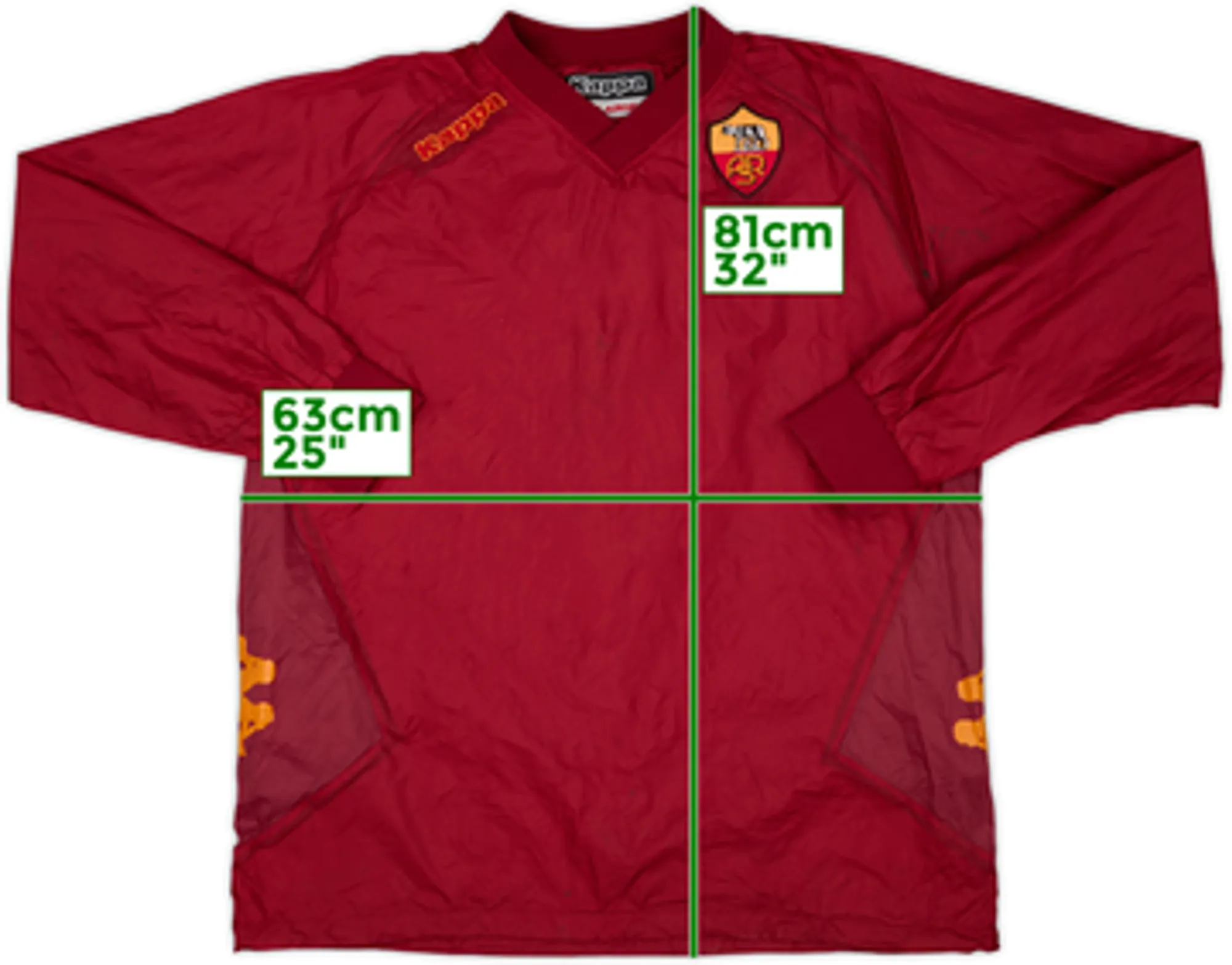 2011-12 Roma Kappa Drill Top - 7/10 - (XXL)