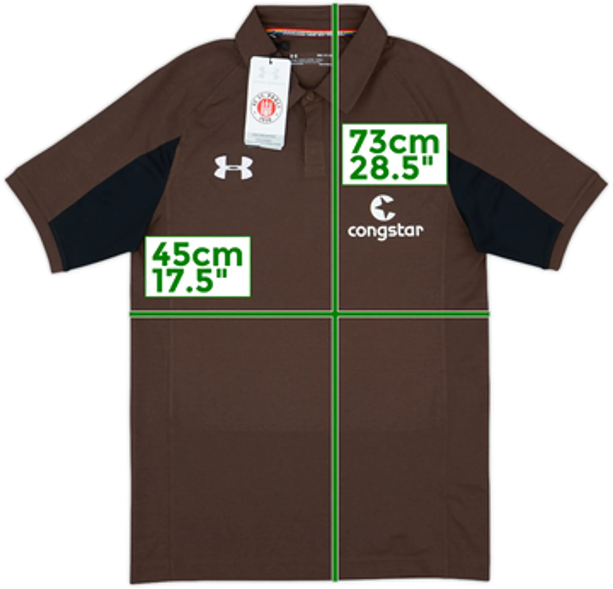 2018-19 St Pauli Under Armour Polo Shirt (S)