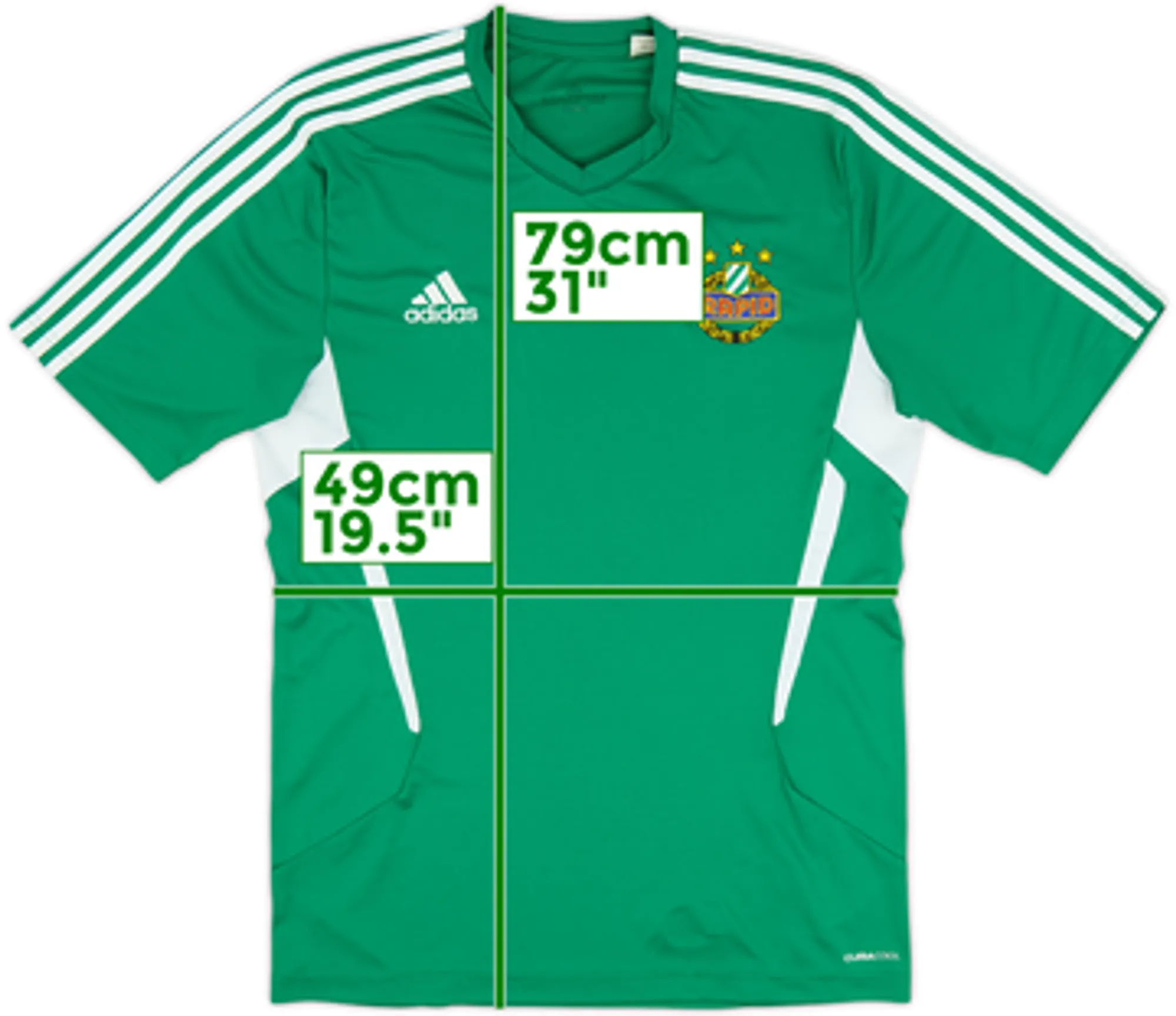 2011-12 Rapid Vienna adidas Training Shirt - 8/10 - (M)