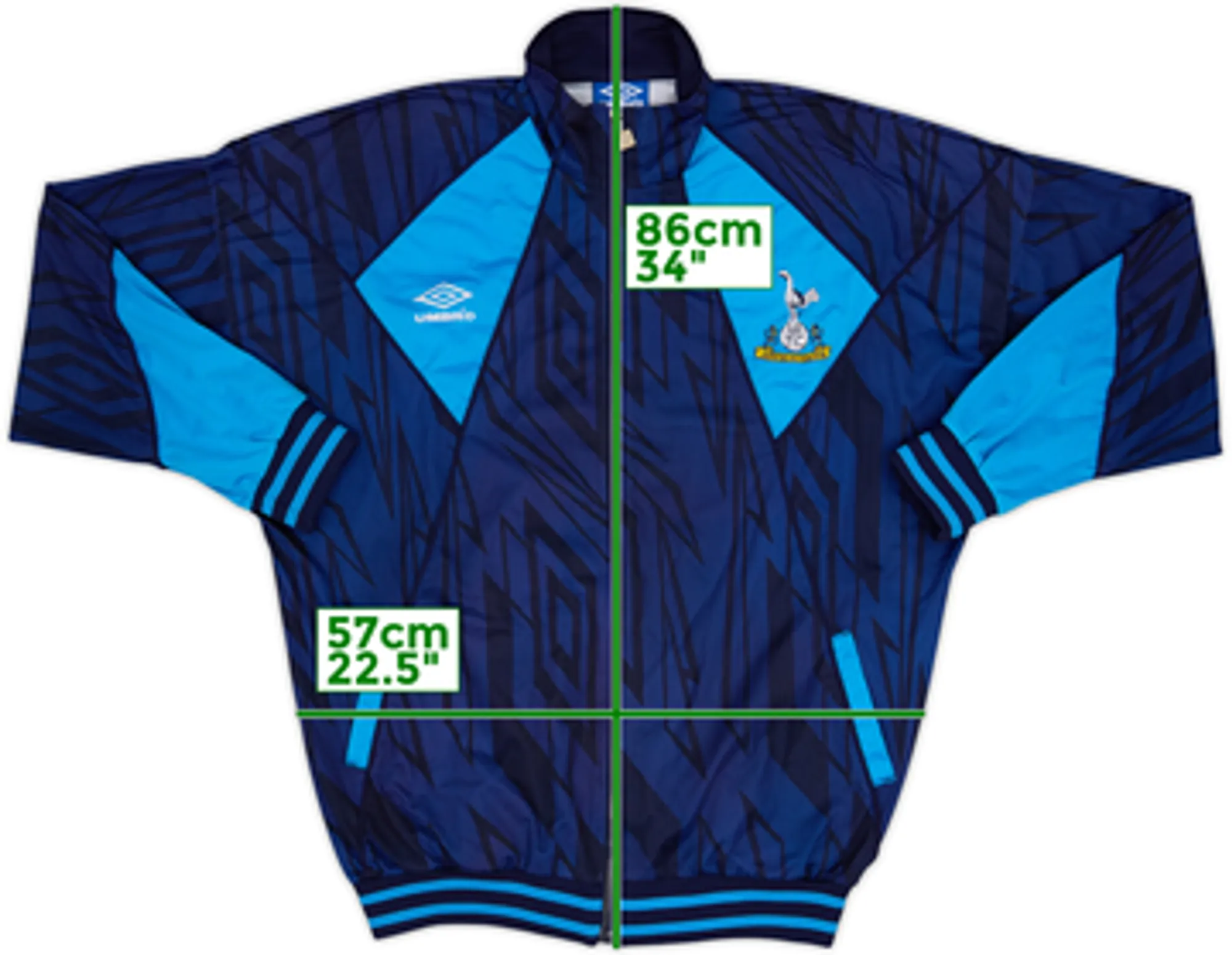 1993-94 Tottenham Umbro Track Jacket - 8/10 - (M)