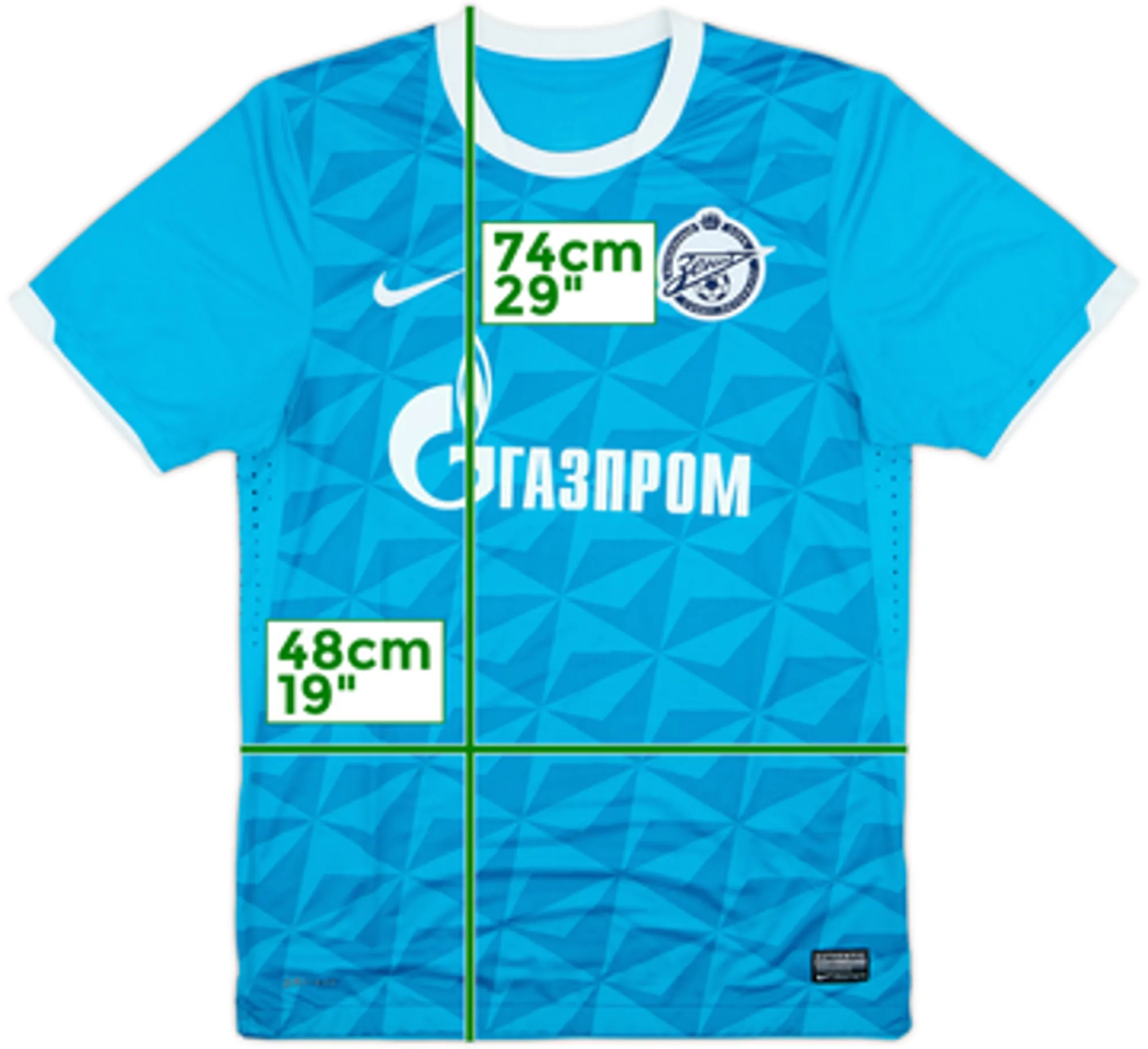 2011-12 Zenit St. Petersburg Player Issue Home Shirt - 7/10 - (M)