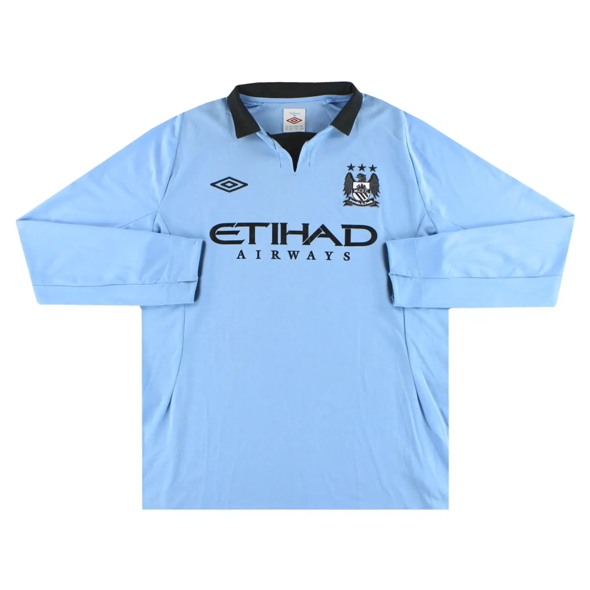 2012-13 Manchester City Umbro Home Shirt L/S XL - Manchester City / Excellent 