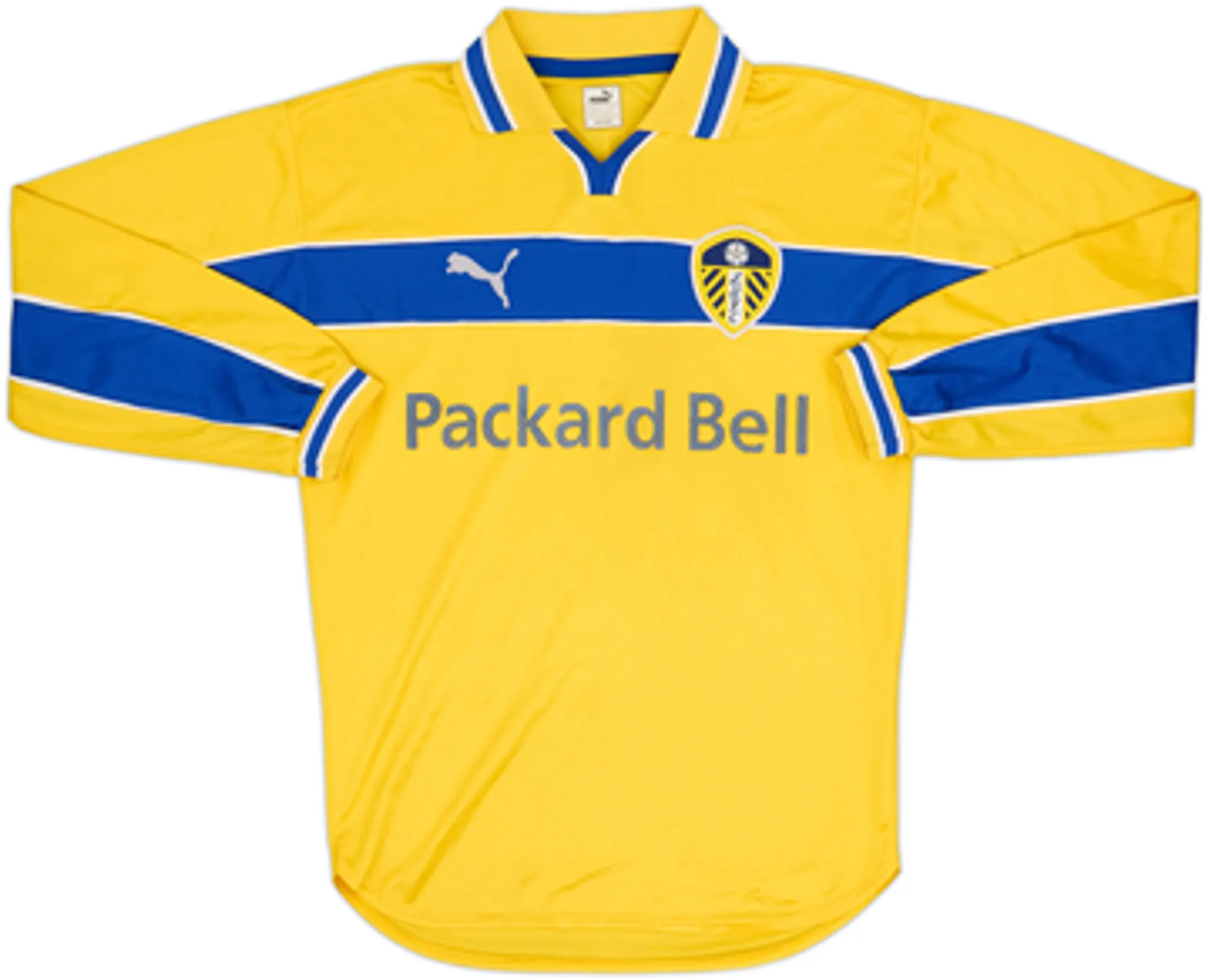 1999-00 Leeds United Third L/S Shirt Haaland #4 - 6/10 - (S)
