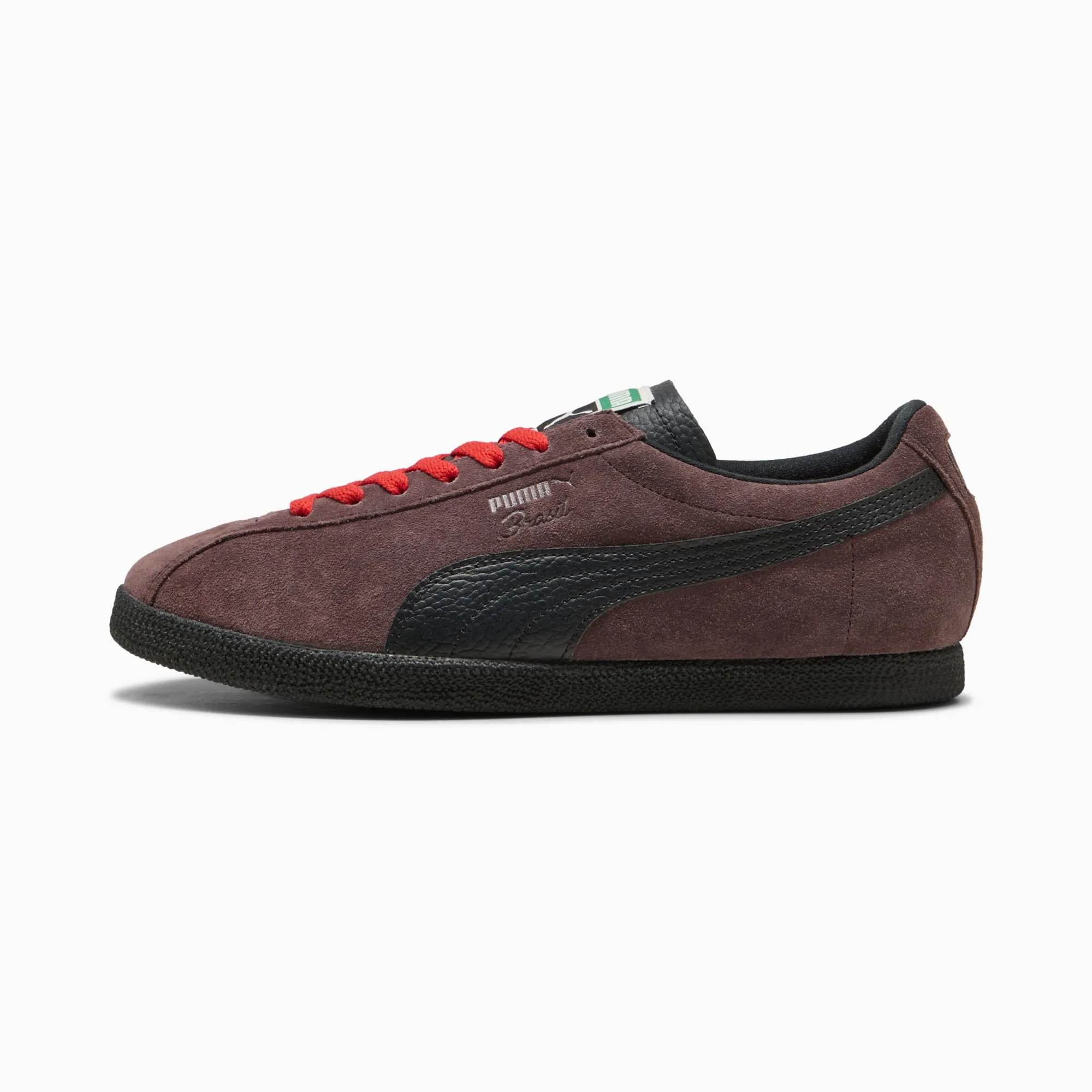 PUMA Brasil Leather Sneakers Unisex, Chocolate Brown/Black, size 10