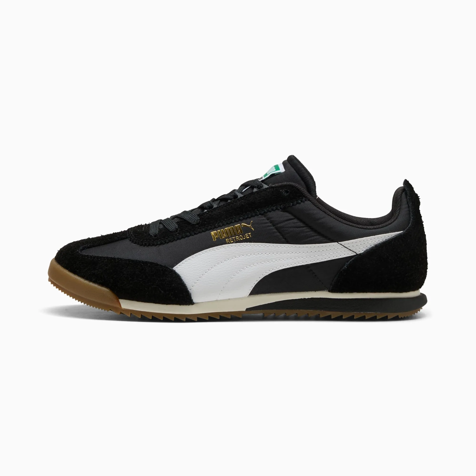 PUMA Retrojet Sneakers Unisex, Black/White/Gum, size 10
