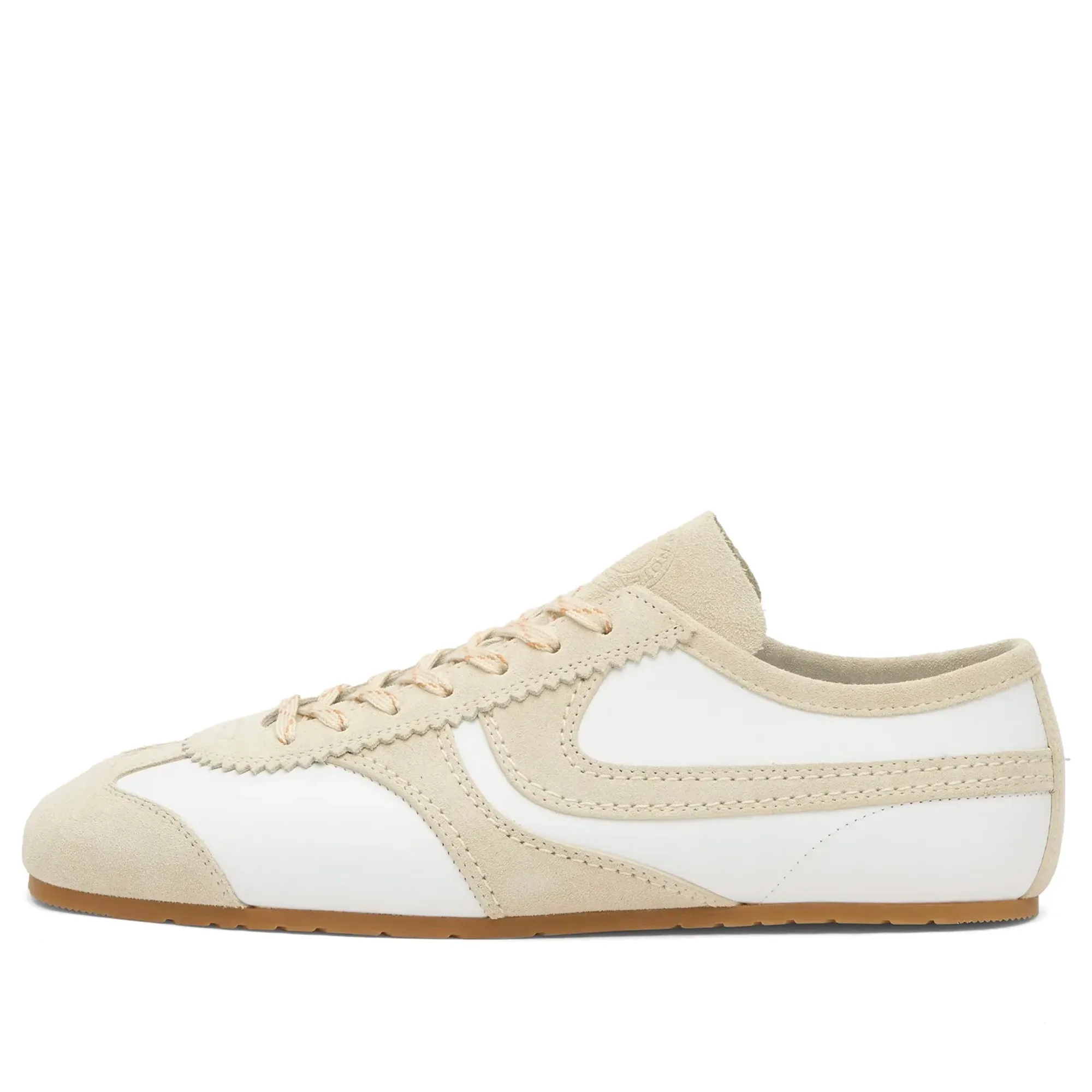 Dries Van Noten Men's Leather & Suede Sneaker White