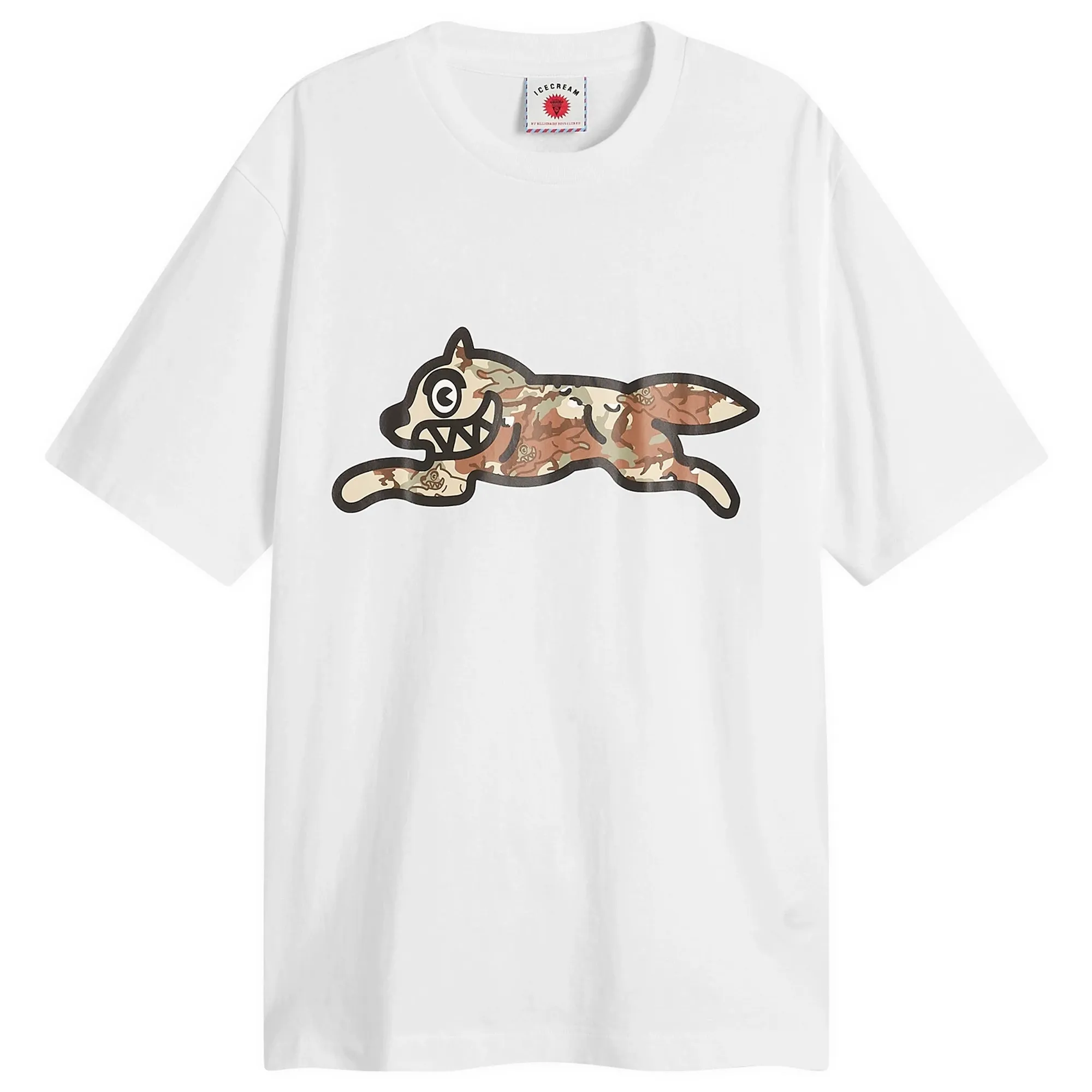 ICECREAM Men's Choc Chip Running Dog T-Shirt White