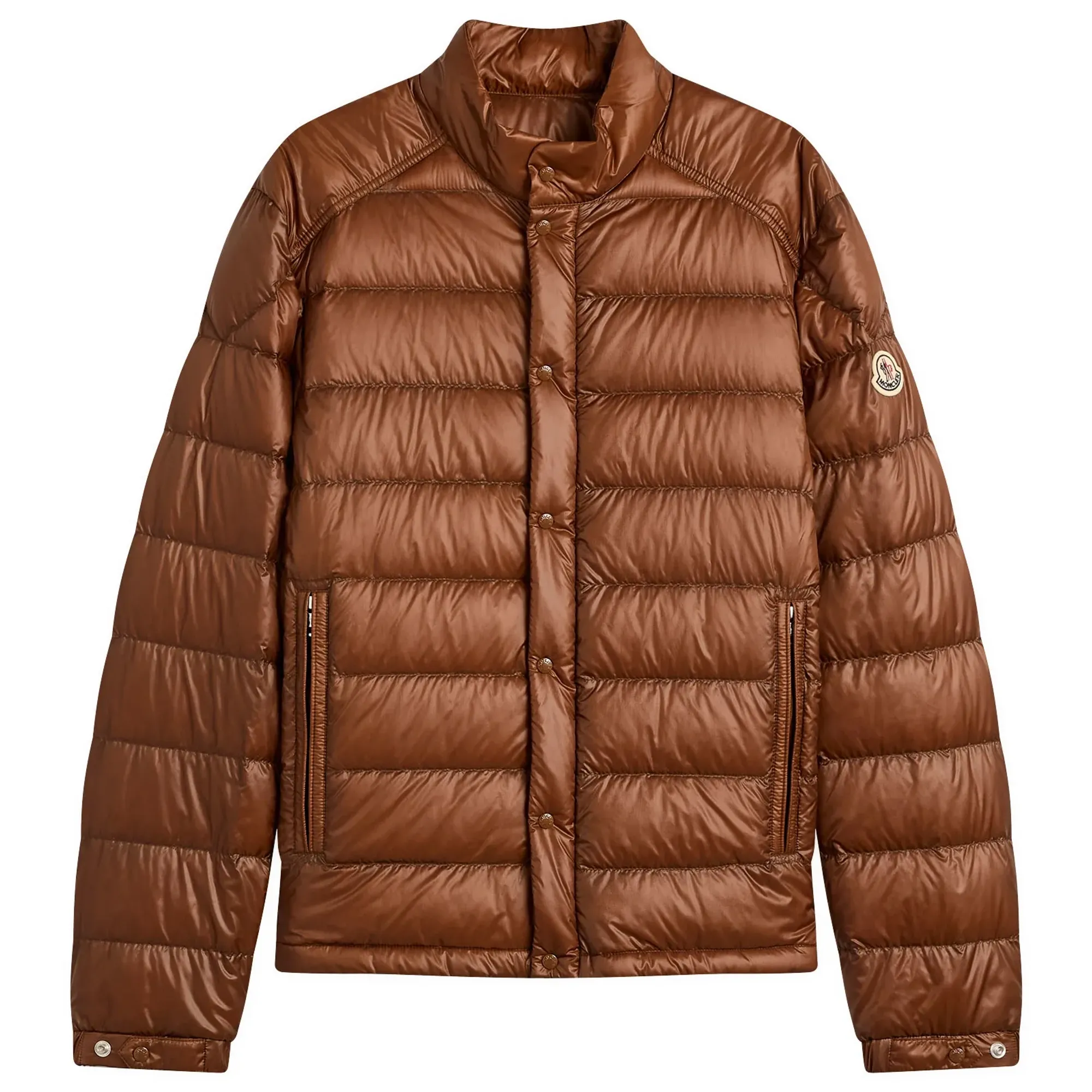Moncler Men's Selves Nylon Jacket Brown