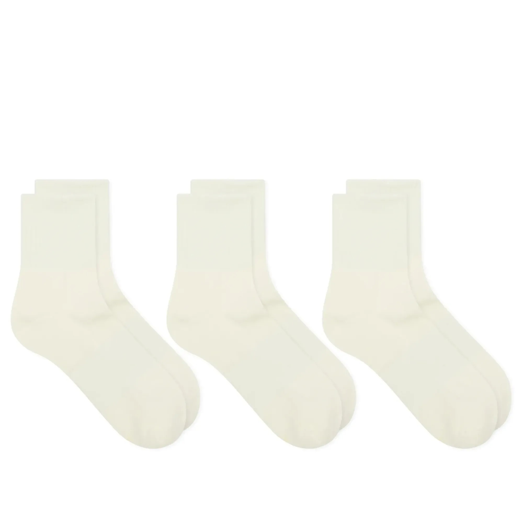 SKIMS Men's Quarter Crew Sock - 3 Pack Chalk